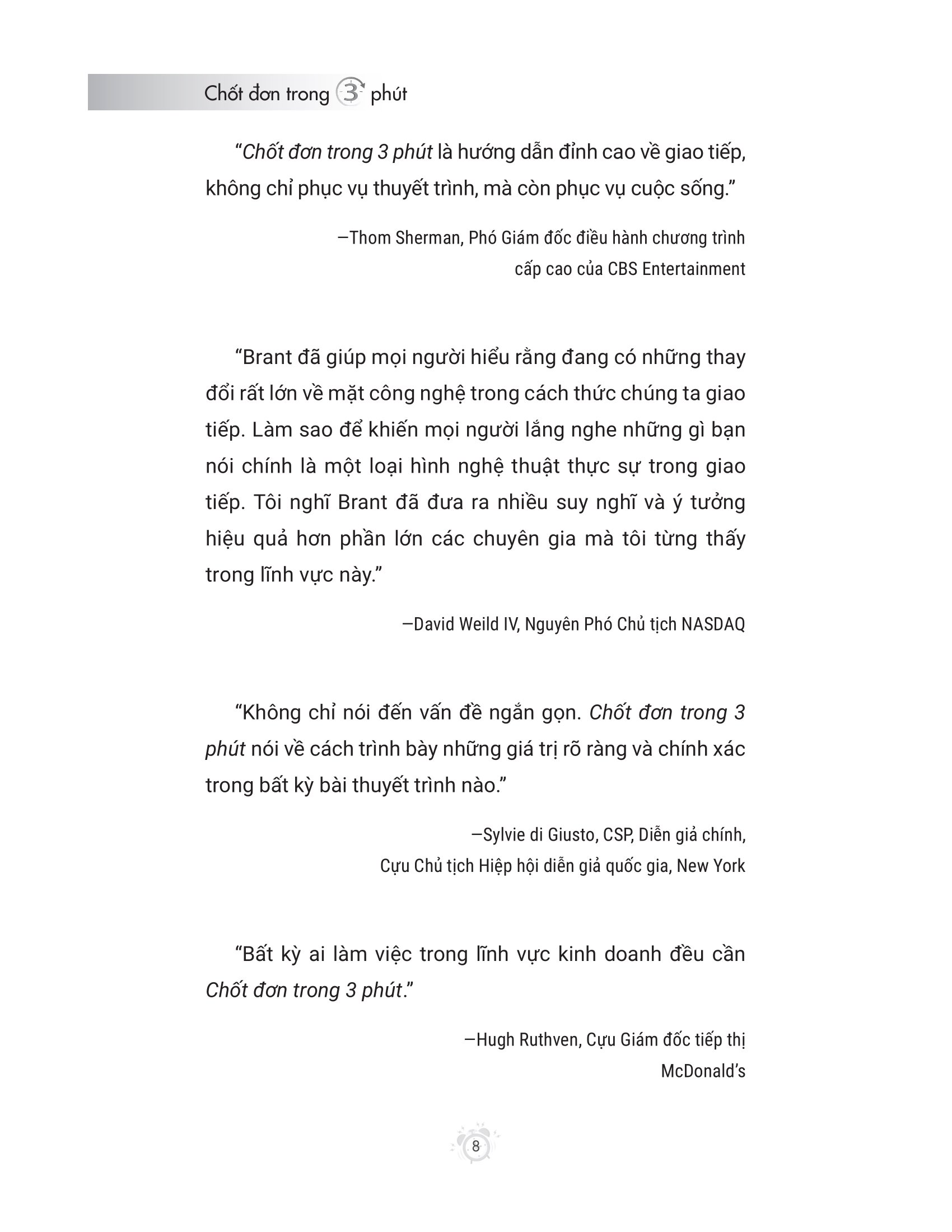 chốt đơn trong 3 phút