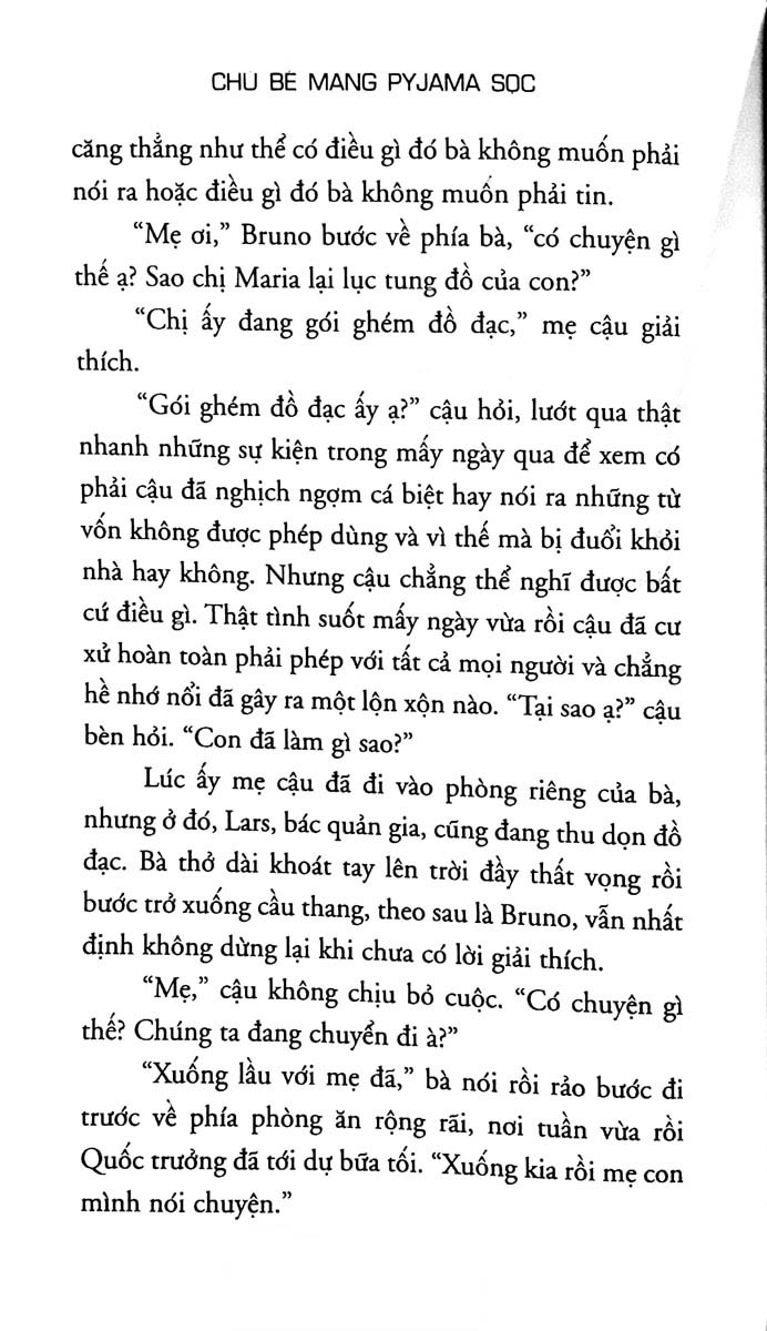 chú bé mang pyjama sọc (tái bản)