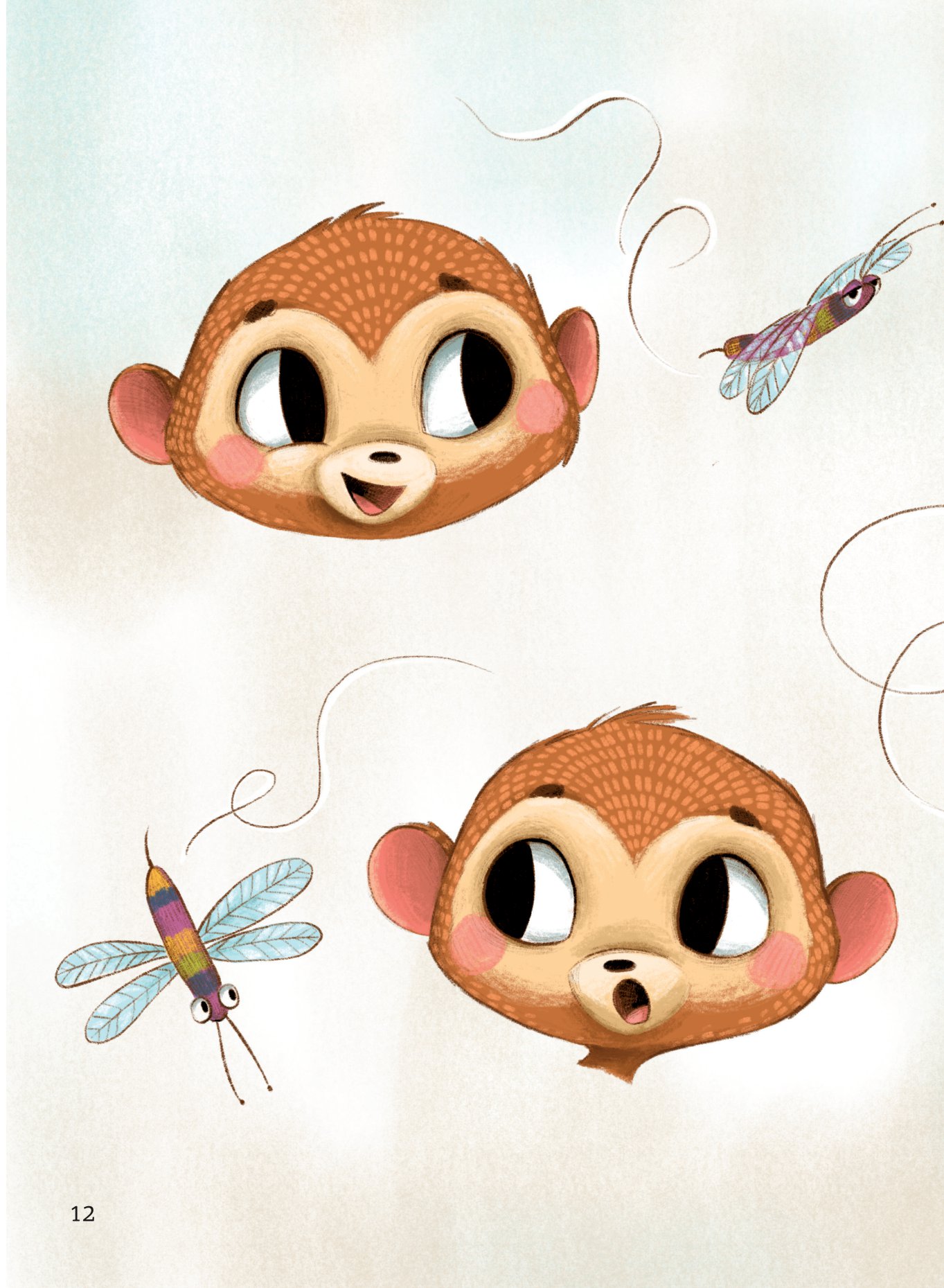 chú khỉ không chịu đi ngủ