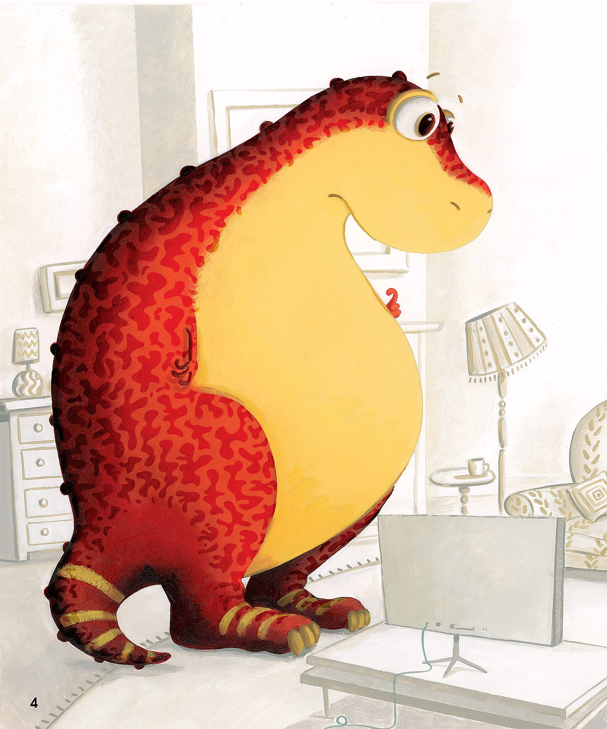 chú khủng long tham ăn: giải cứu chiếc giường – bài học về thói quen gọn gàng (song ngữ)