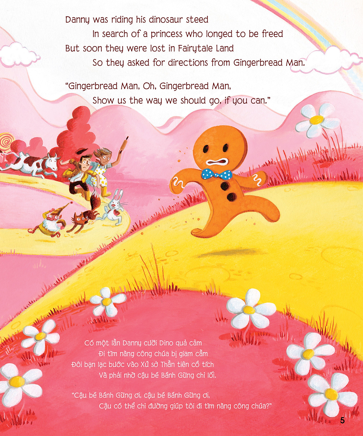 chú khủng long tham ăn: giải cứu nàng công chúa – bài học về lòng dũng cảm (song ngữ)