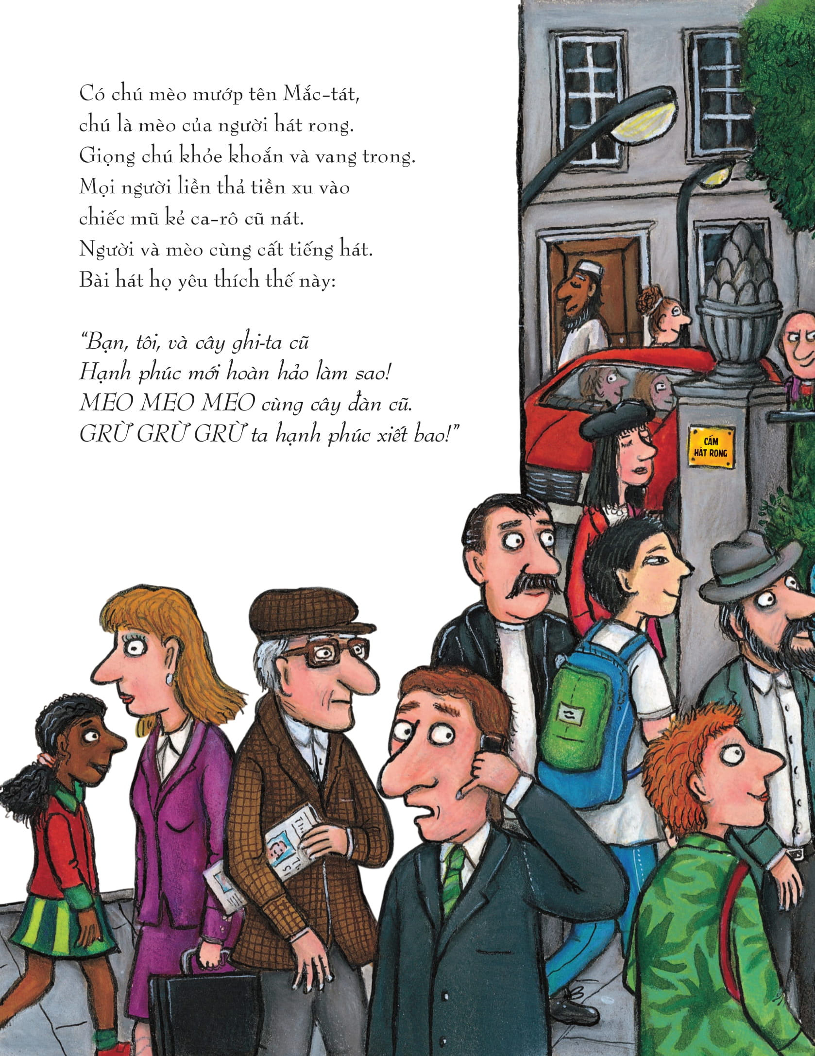 chú mèo hát rong