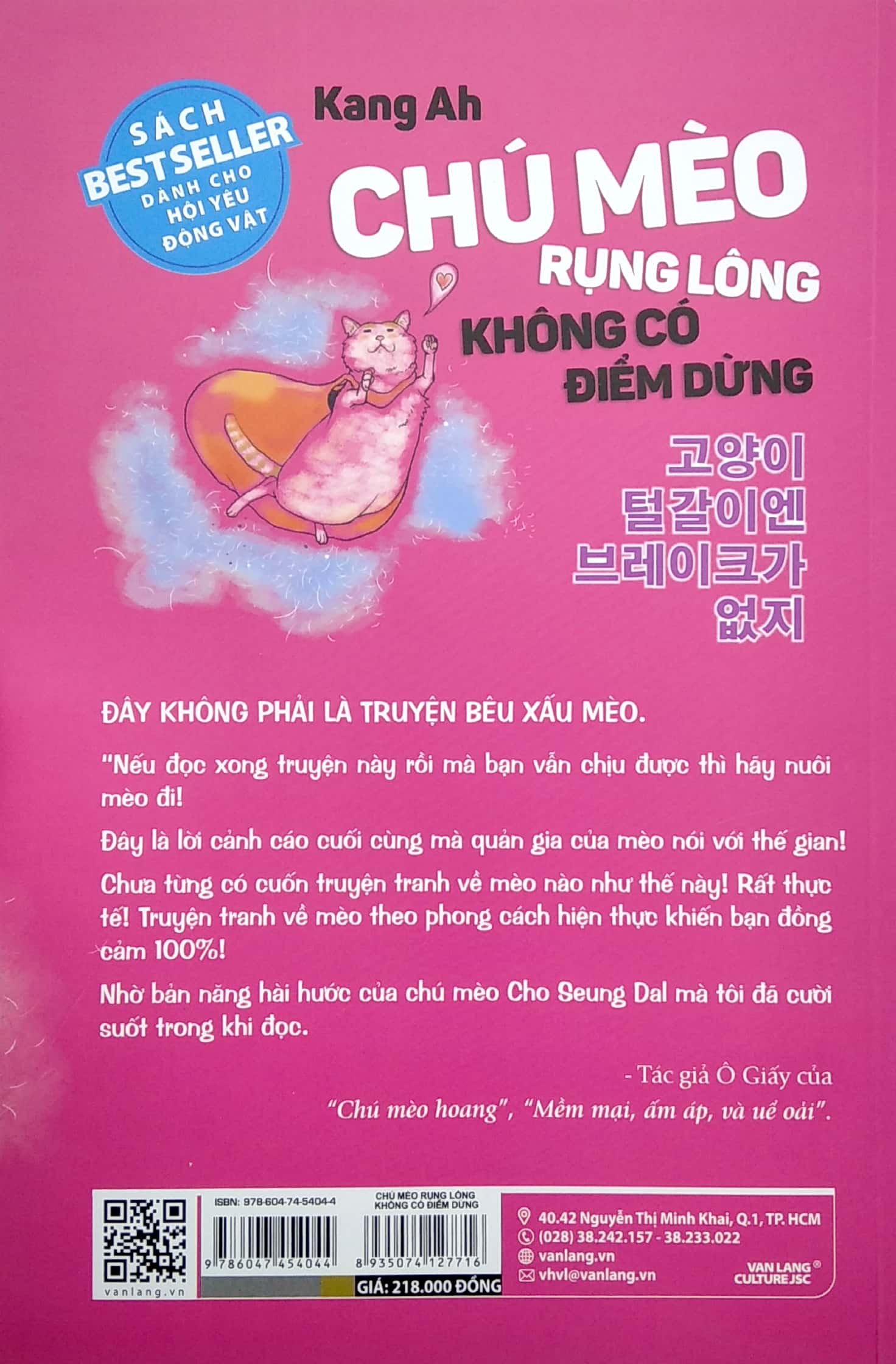 chú mèo rụng lông không có điểm dừng