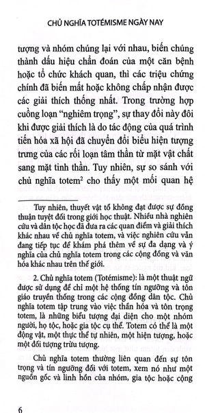 chủ nghĩa totémisme ngày nay