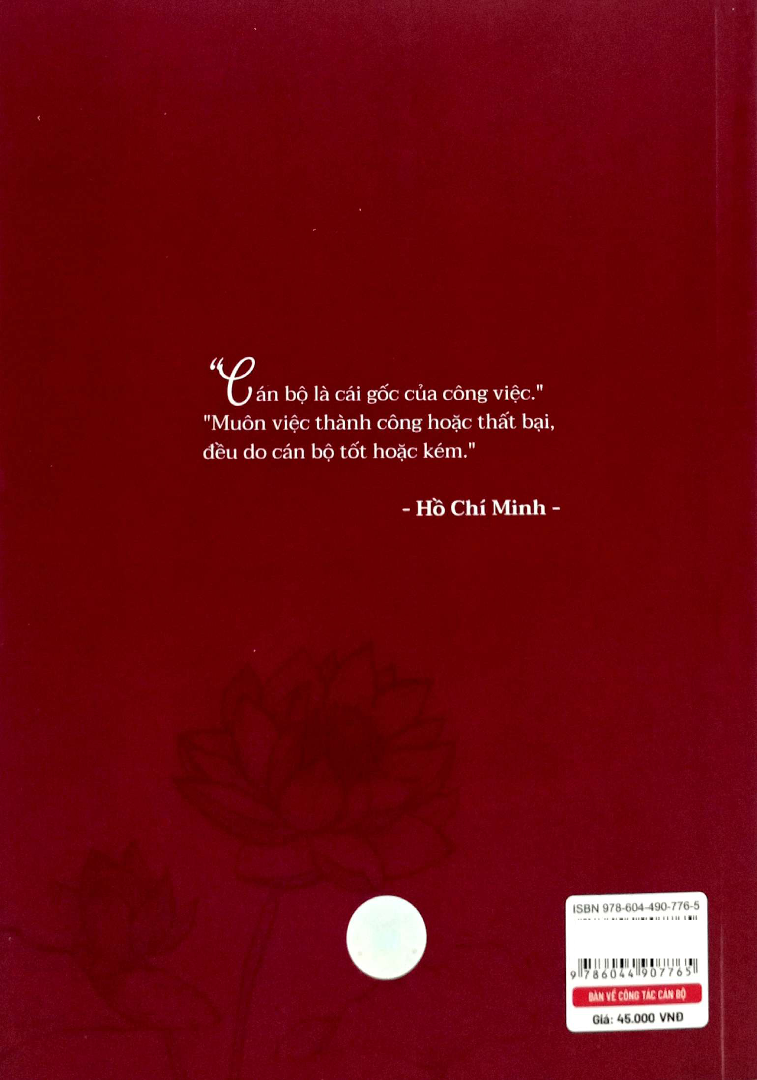 Chu Tich Ho Chi Minh Ban Ve Cong Tac Can Bo