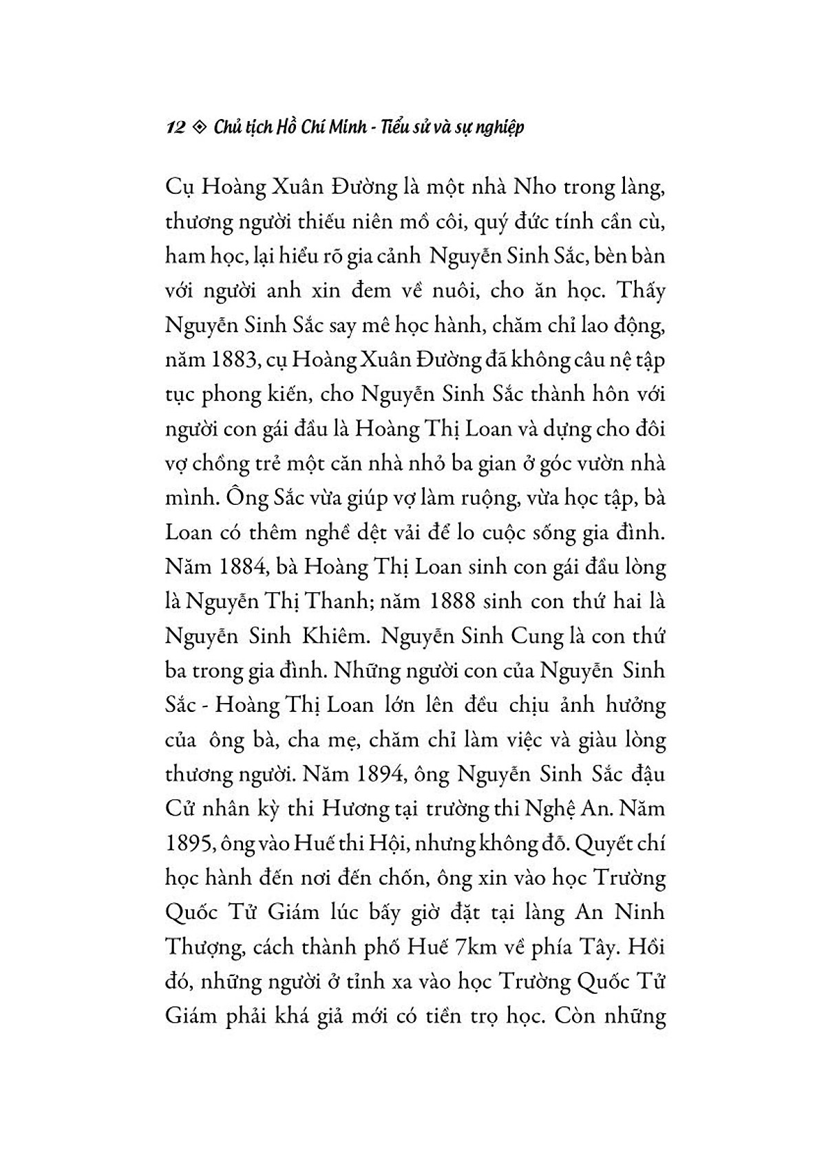 Chu Tich Ho Chi Minh - Tieu Su Va Su Nghiep