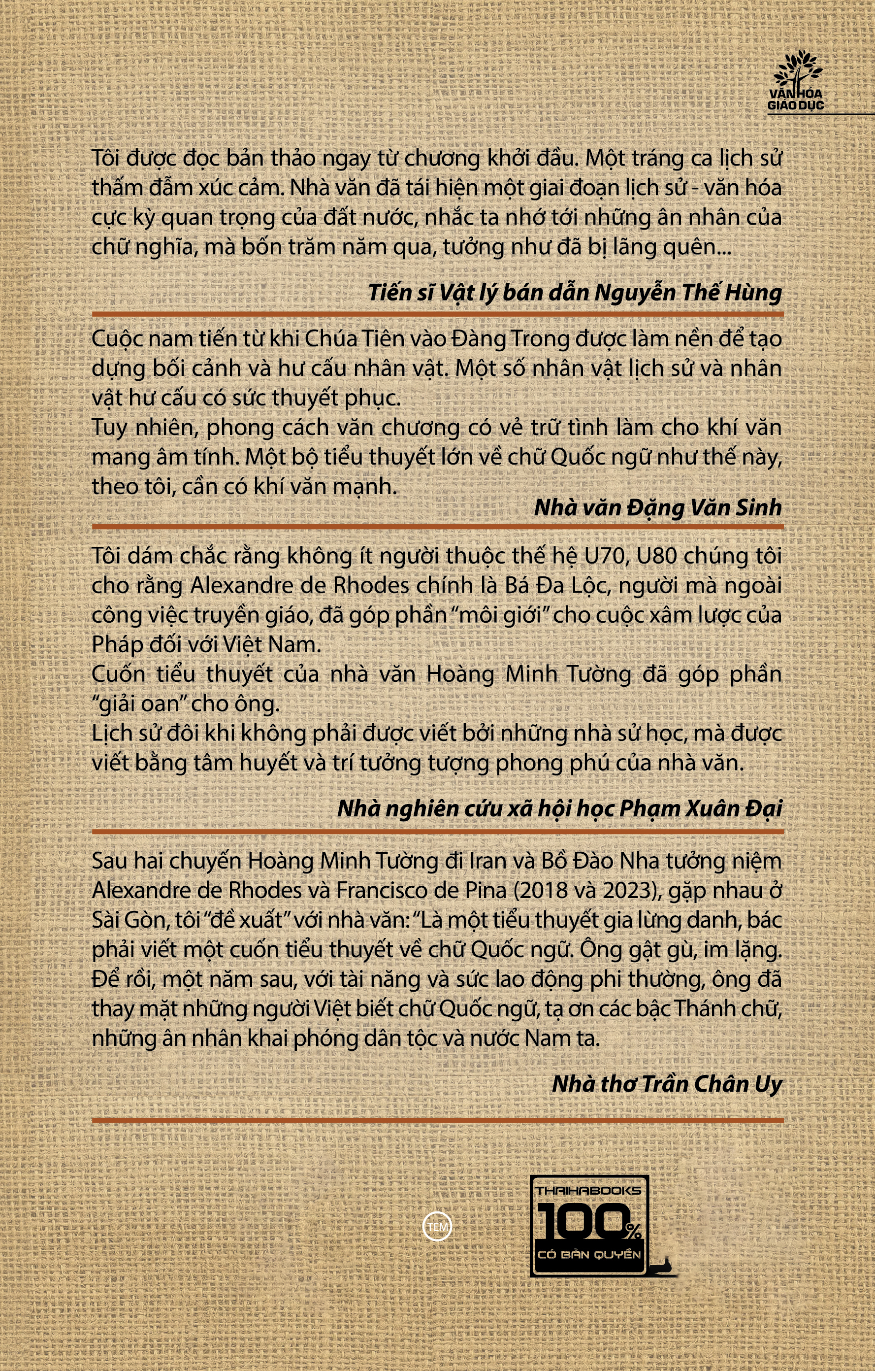 Chu Va Nguoi, 400 Nam...