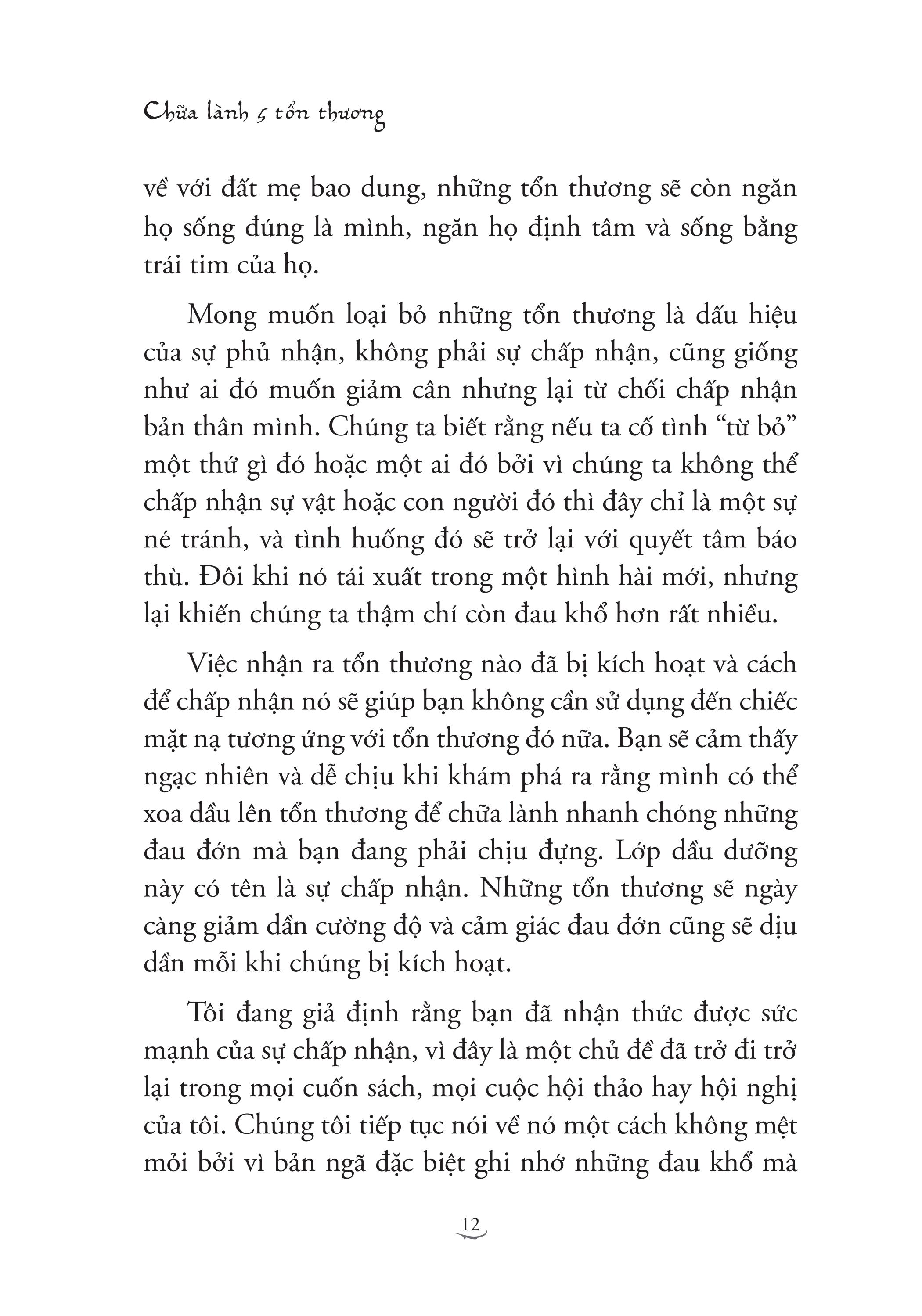 chữa lành 5 tổn thương