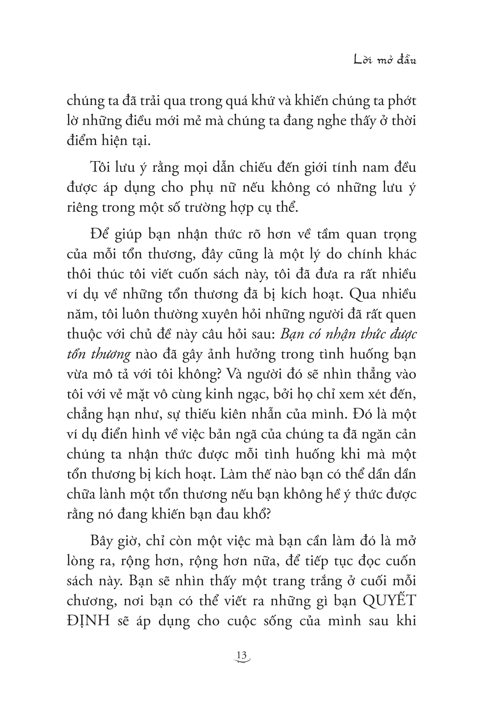 chữa lành 5 tổn thương