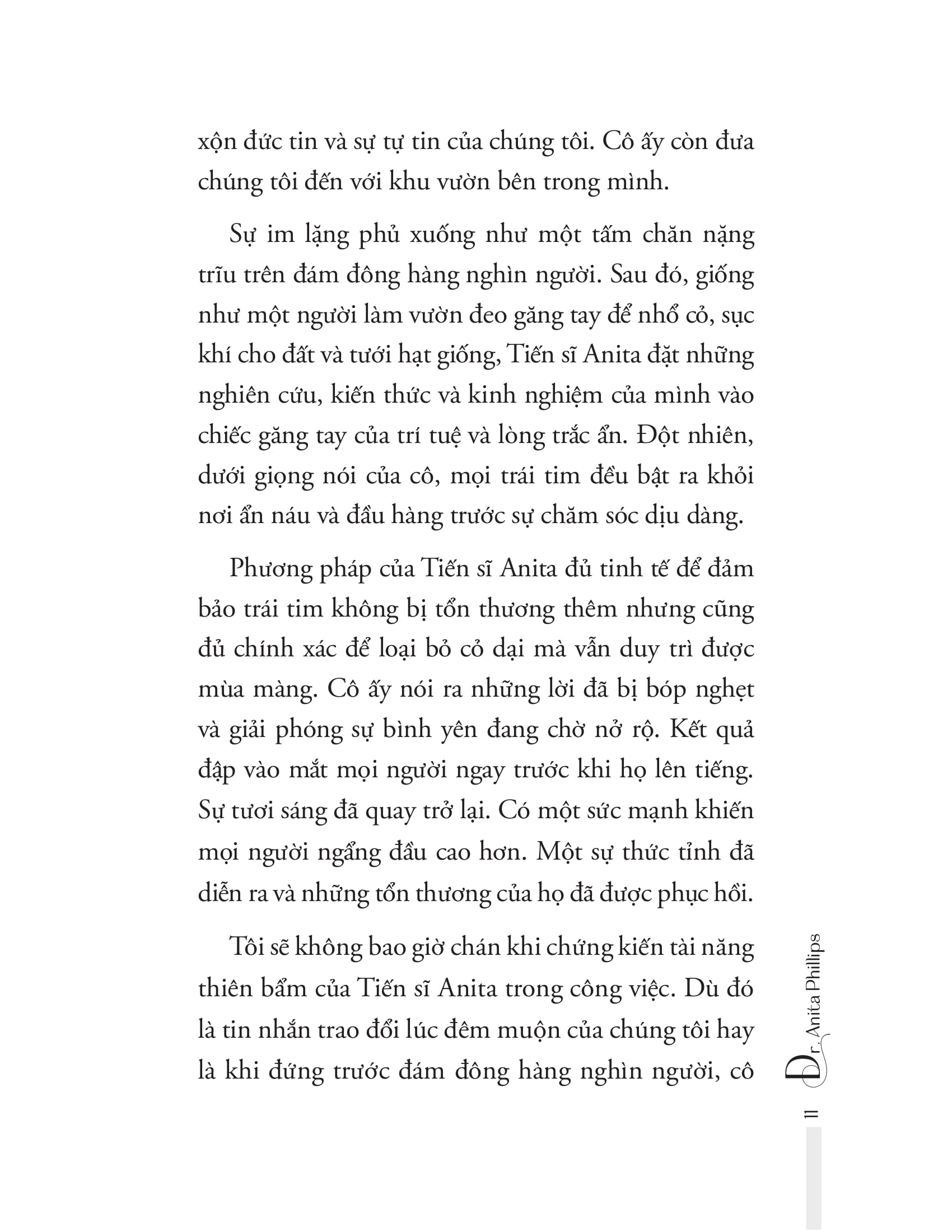 chữa lành khu vườn tâm trí