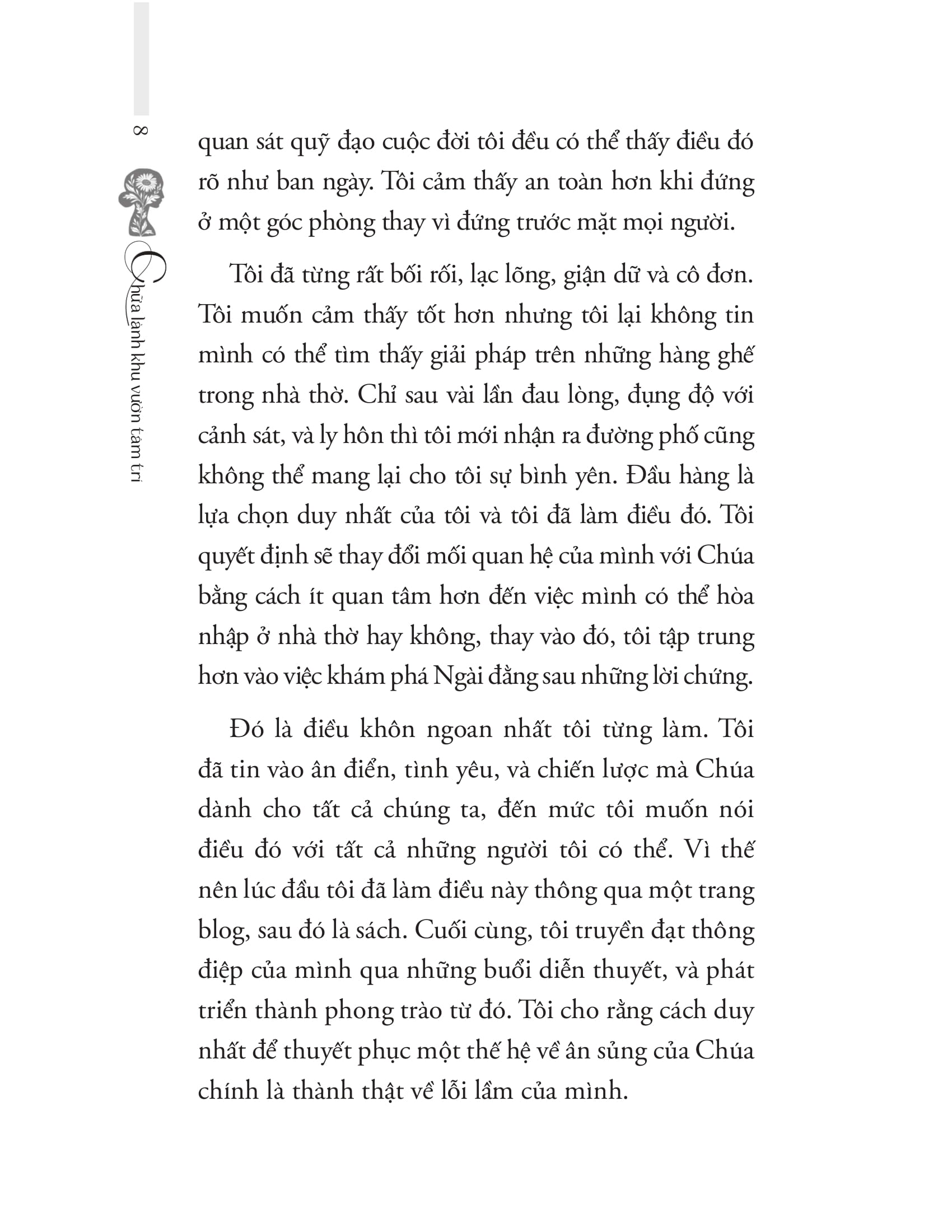 chữa lành khu vườn tâm trí