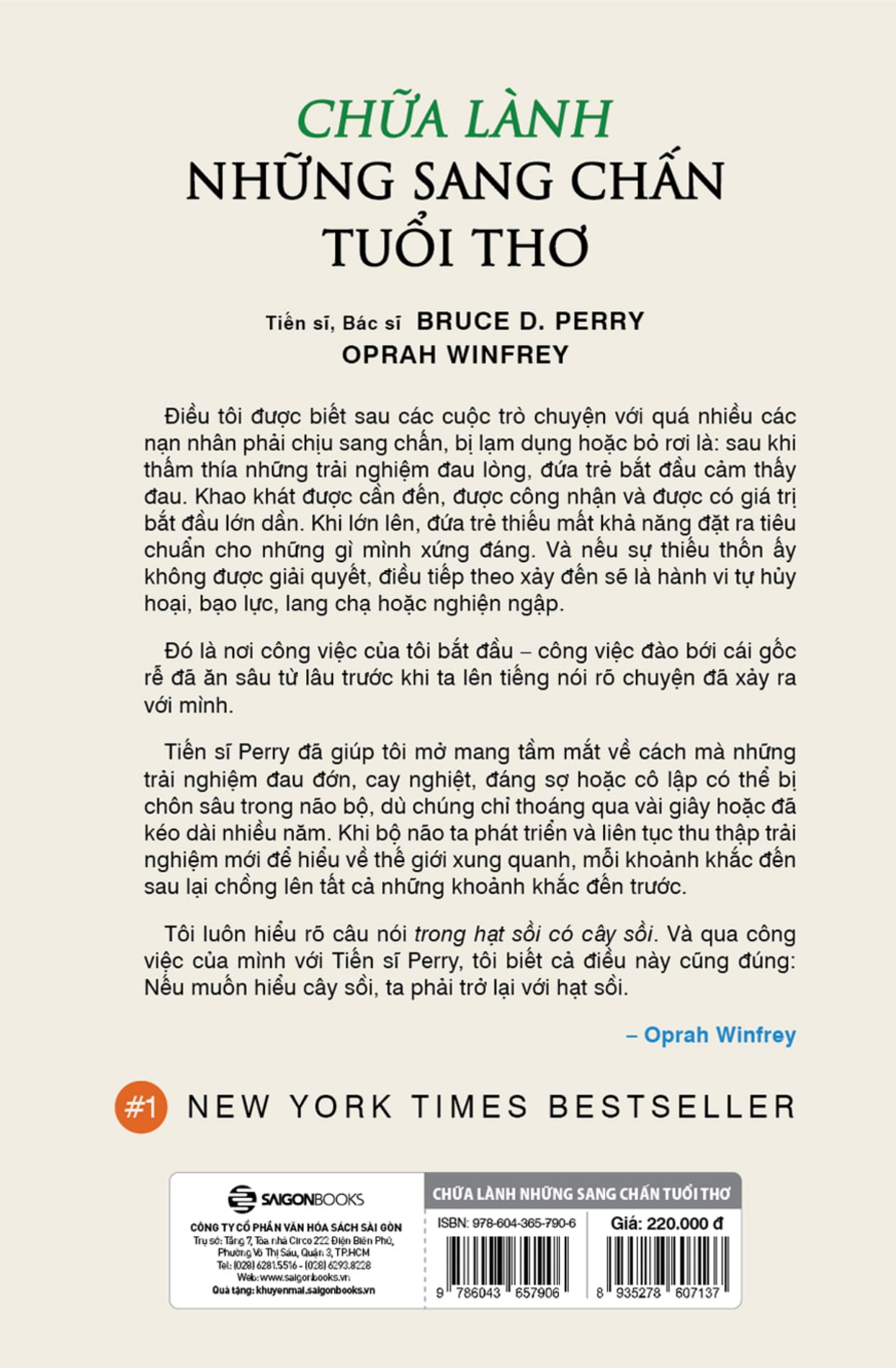 chữa lành những sang chấn tuổi thơ