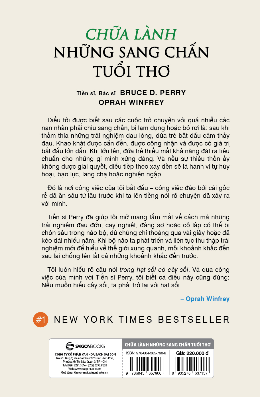 chữa lành những sang chấn tuổi thơ