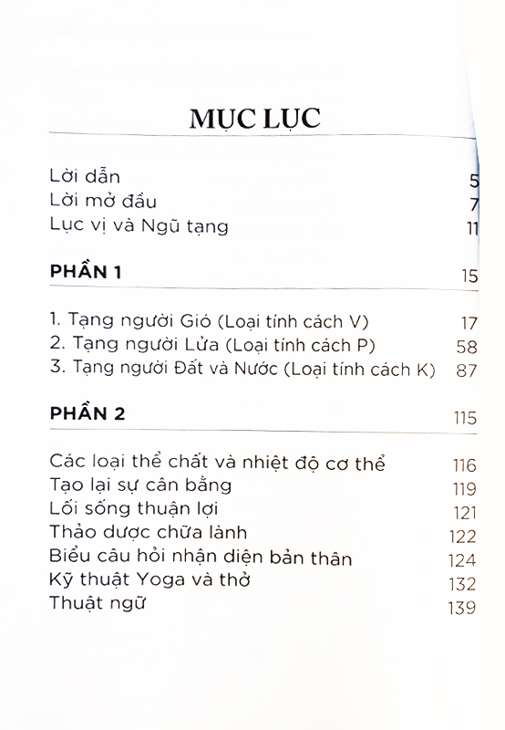 chữa lành qua ayurveda - mẹo để hiểu tạng người và tự chăm sóc bản thân