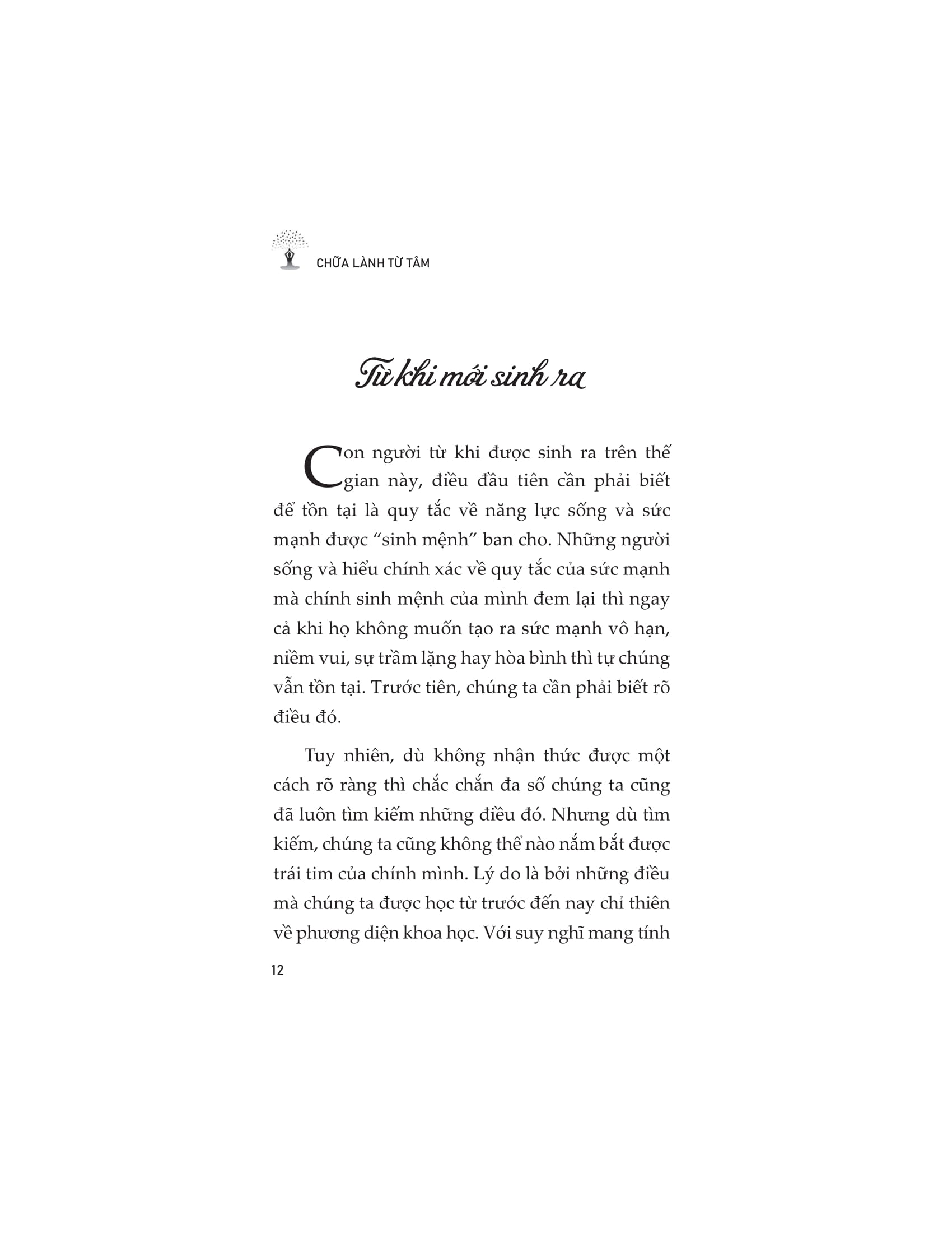 chữa lành từ tâm