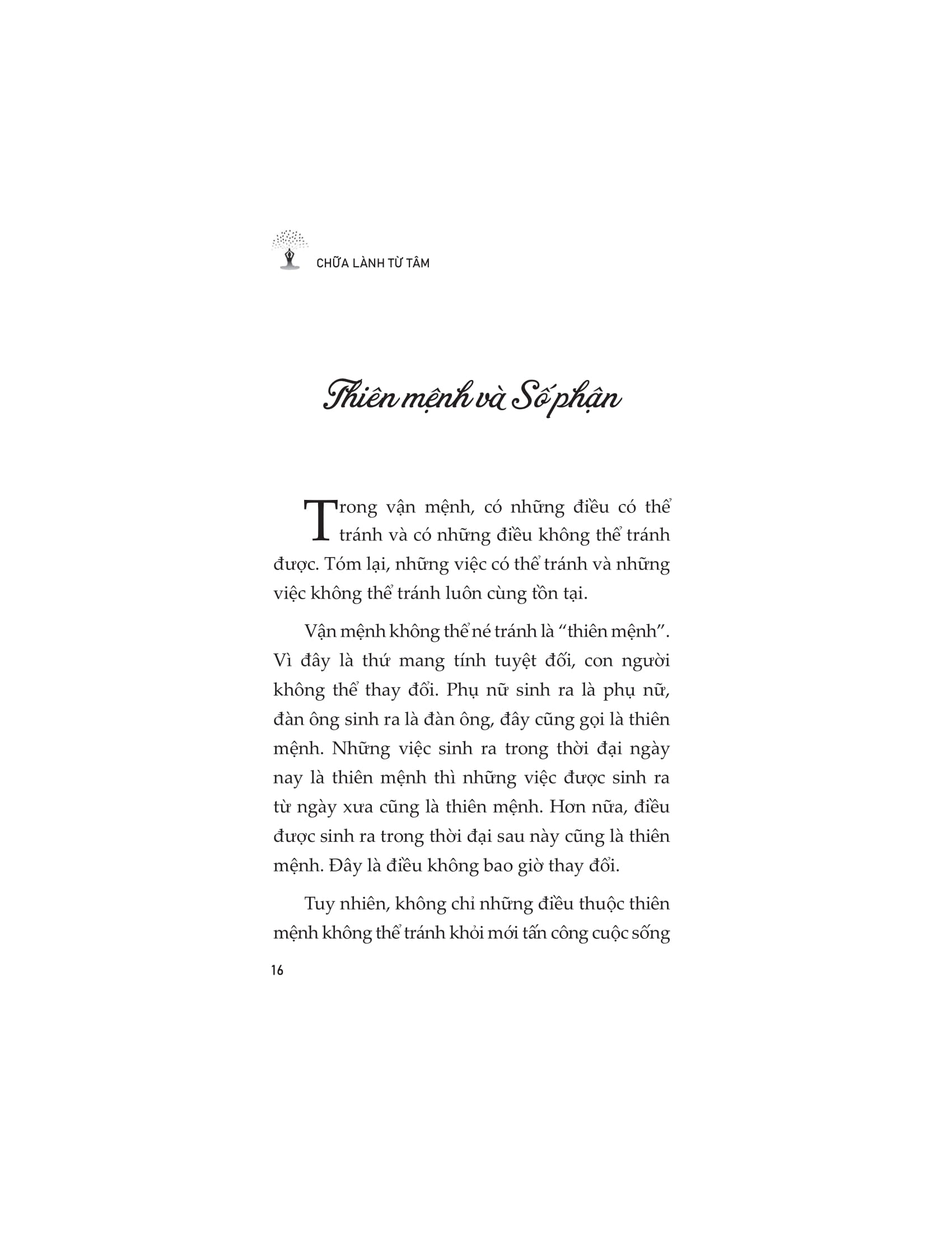 chữa lành từ tâm