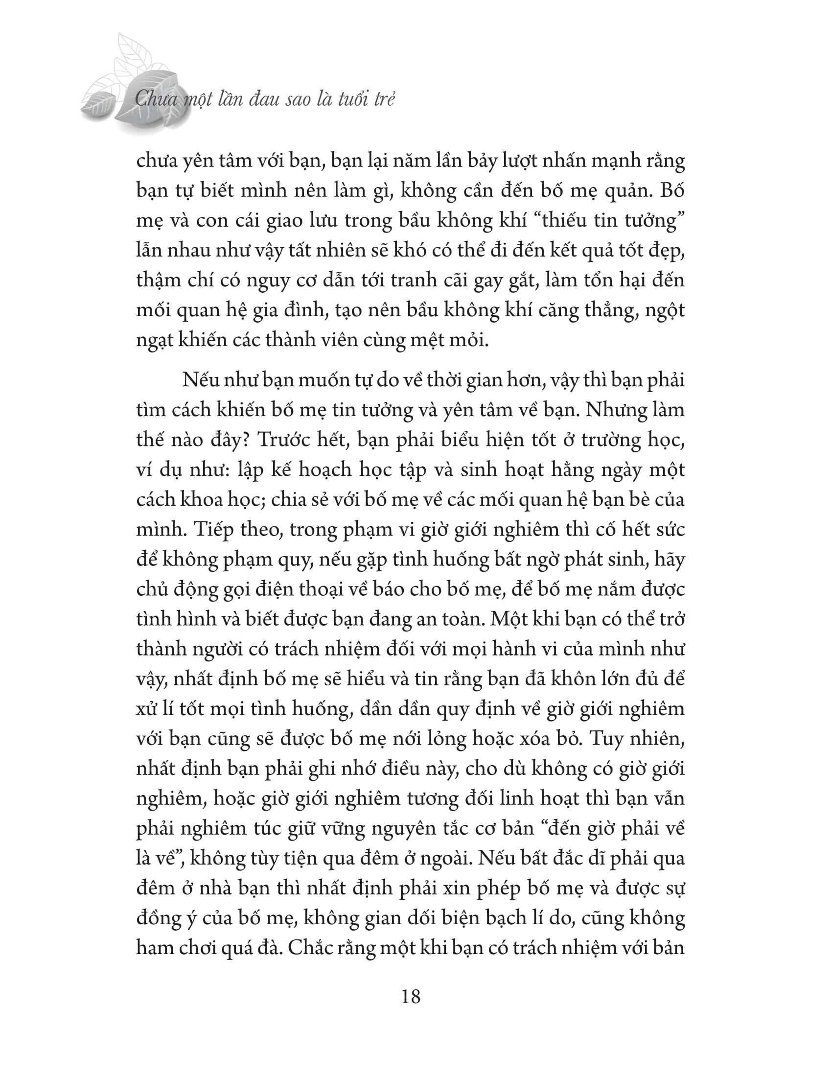 chưa một lần đau sao là tuổi trẻ