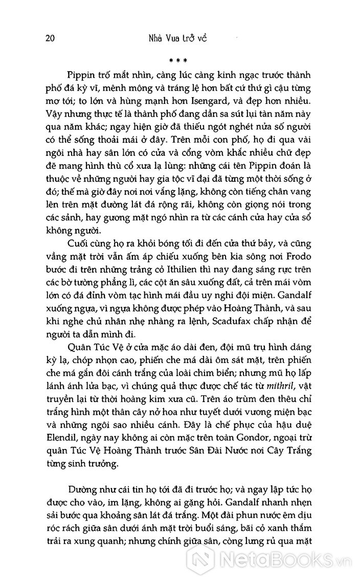 chúa tể những chiếc nhẫn - nhà vua trở về (tái bản 2021)