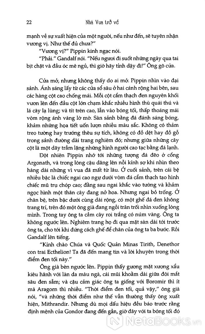 chúa tể những chiếc nhẫn - nhà vua trở về (tái bản 2021)