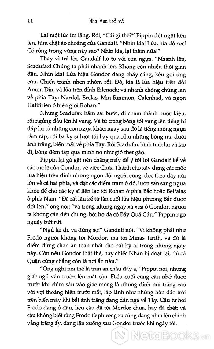 chúa tể những chiếc nhẫn - nhà vua trở về (tái bản 2021)