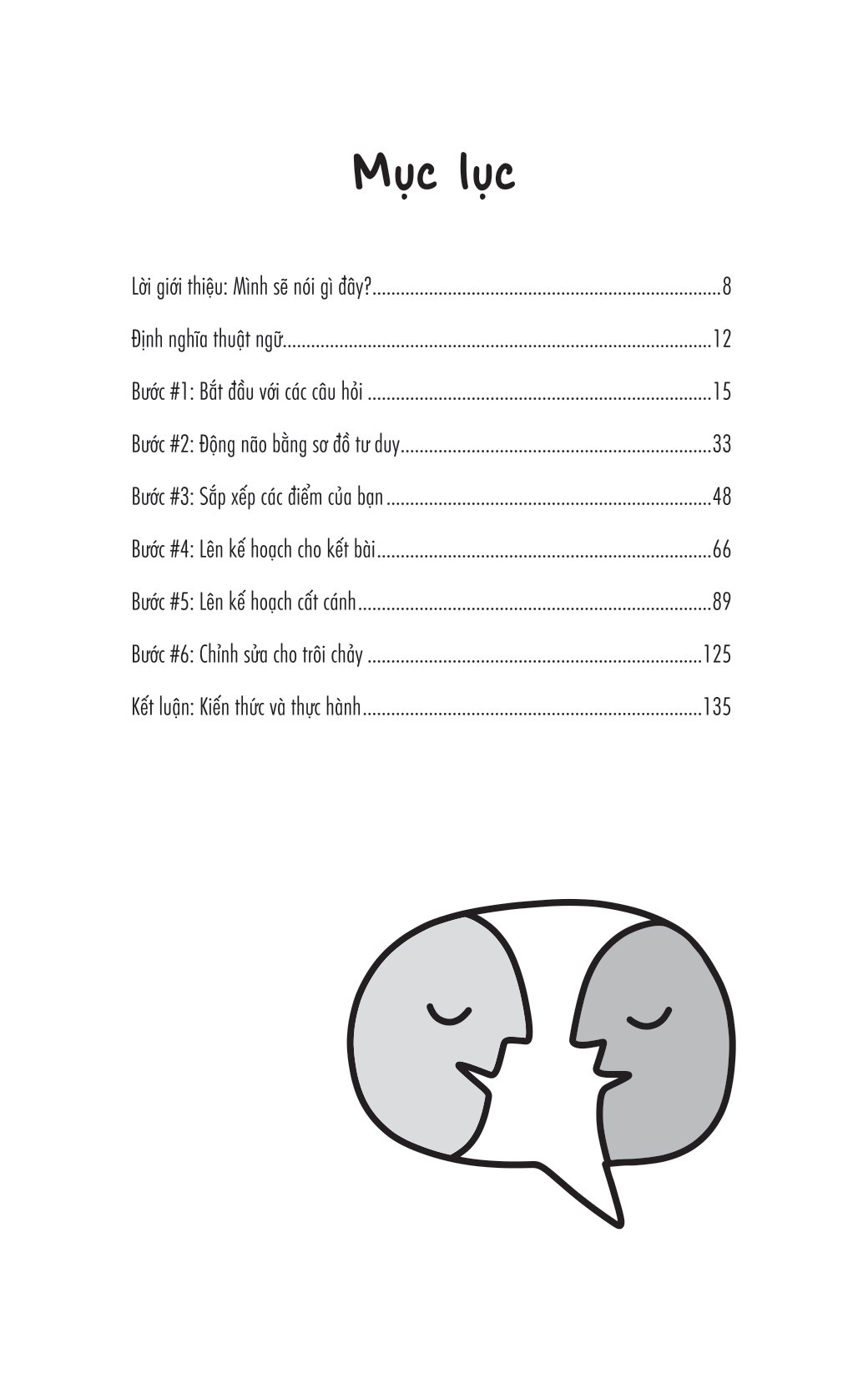 chuẩn bị bài nói chuyện từ trang giấy trắng