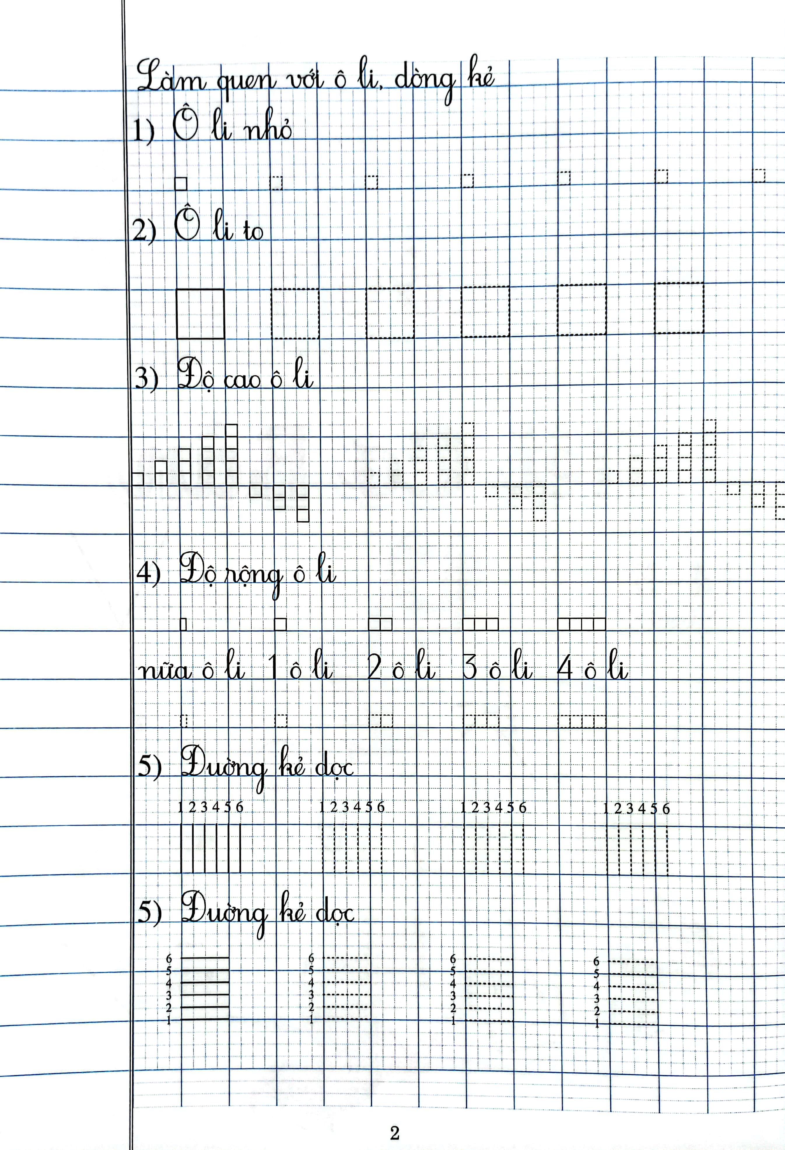chuẩn bị bé vào lớp 1 - nét cơ bản (dành cho bé 4-5 tuổi)