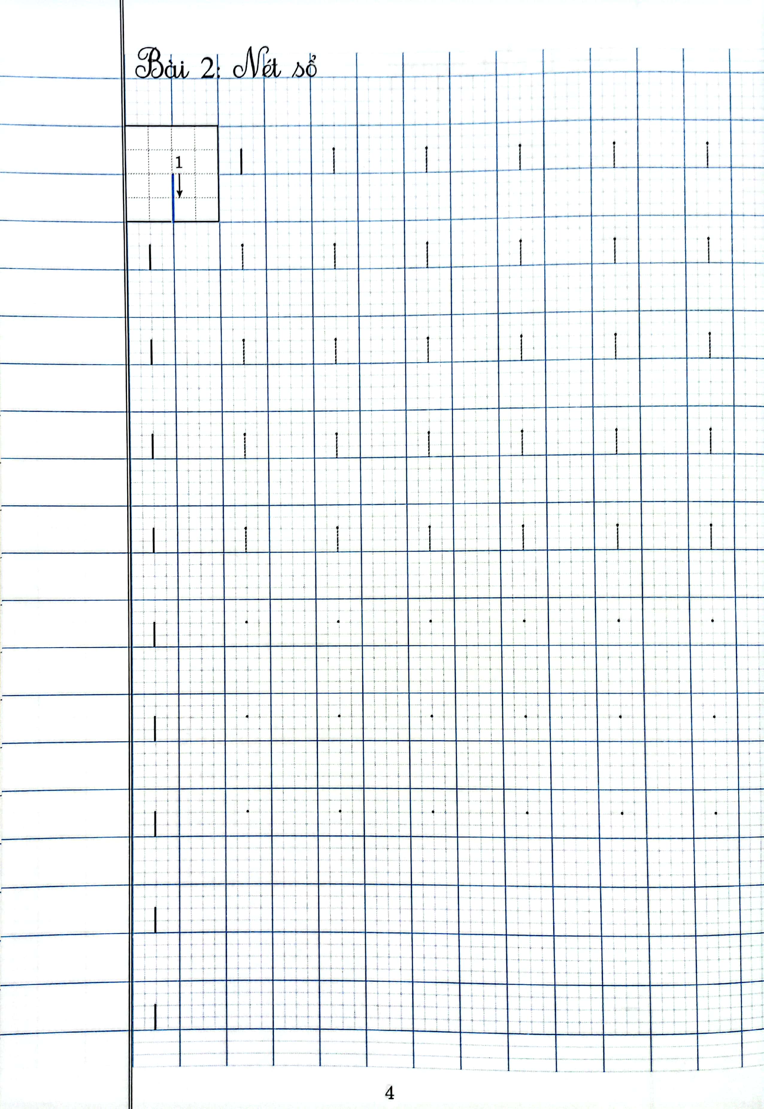 chuẩn bị bé vào lớp 1 - nét cơ bản (dành cho bé 4-5 tuổi)