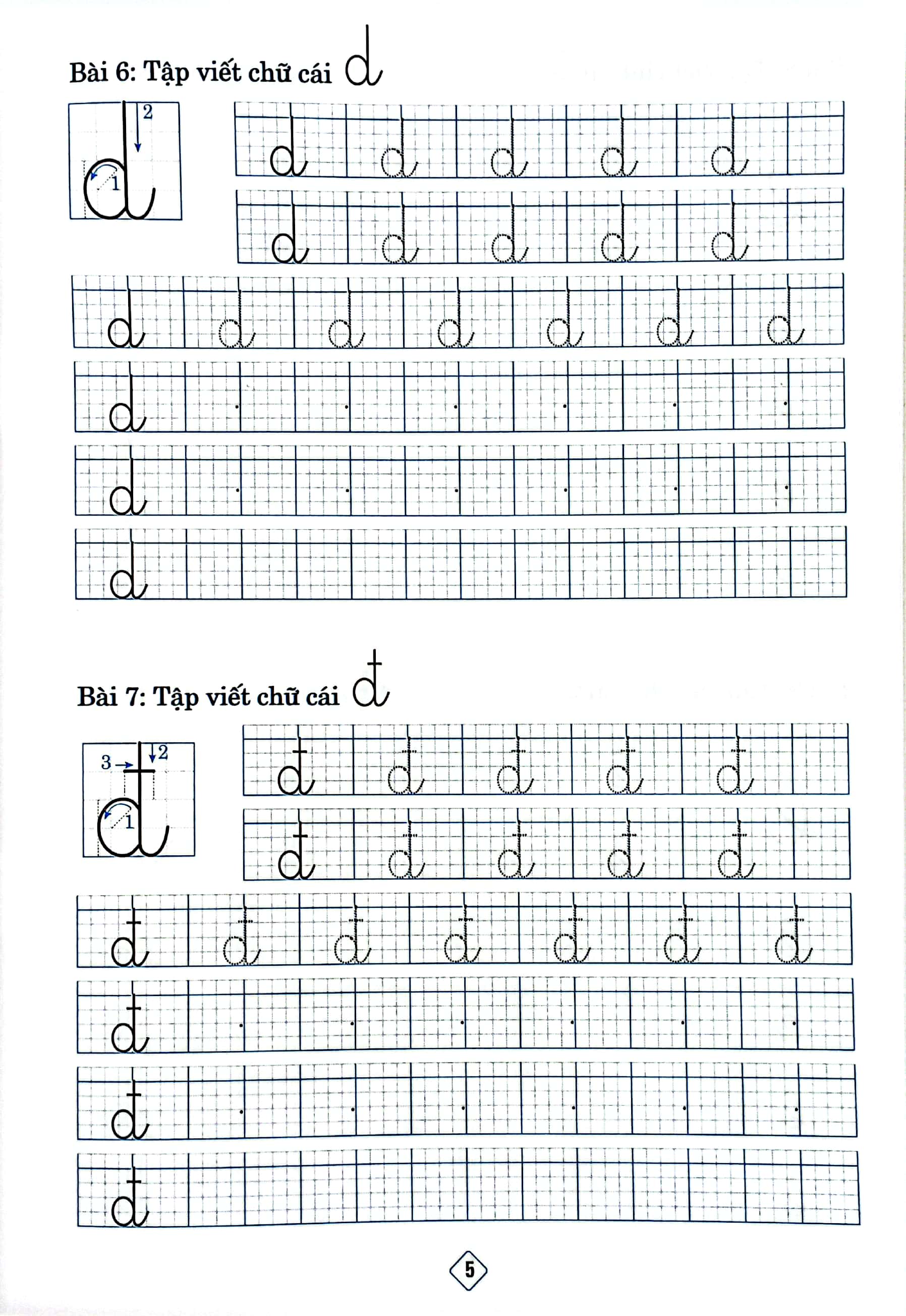 chuẩn bị bé vào lớp 1 - tô chữ thường (dành cho bé 4-5 tuổi)