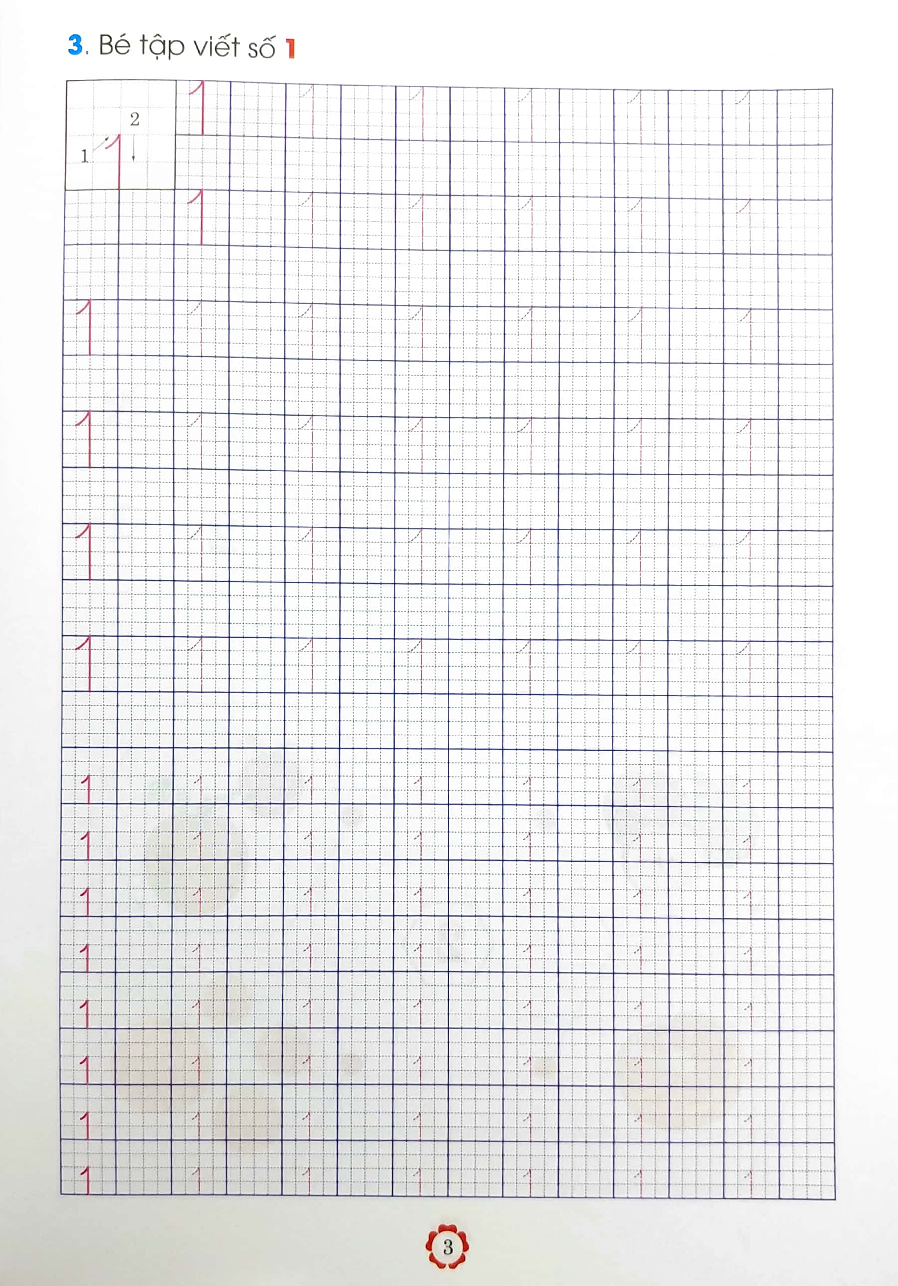 chuẩn bị cho bé vào lớp 1 - bé làm quen với chữ số (tái bản)