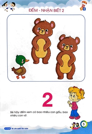 chuẩn bị cho bé vào lớp 1 - bé làm quen với toán 3-4 tuổi