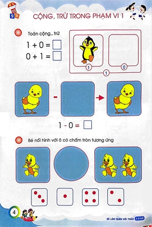 chuẩn bị cho bé vào lớp 1 - bé làm quen với toán 5-6 tuổi