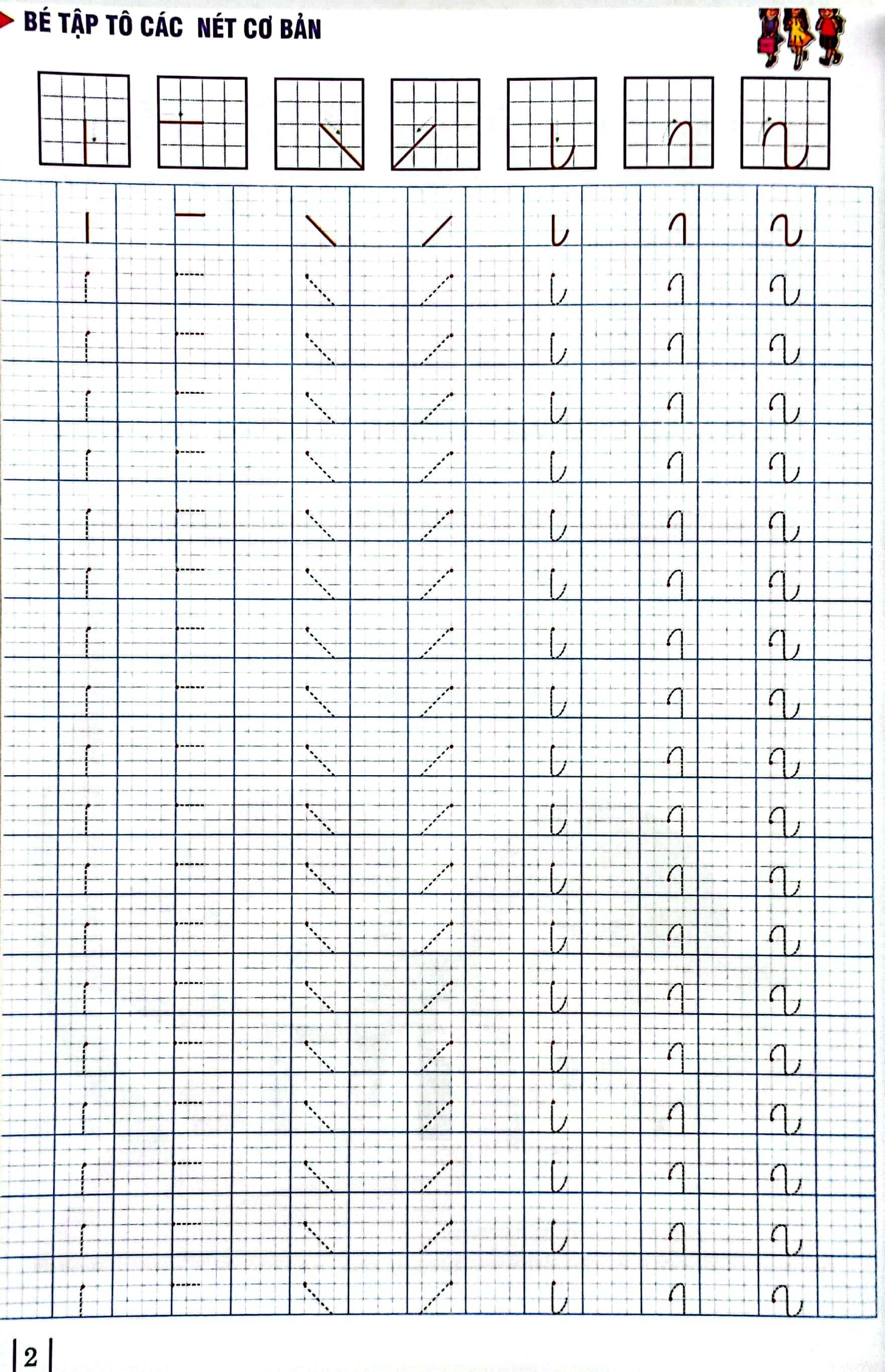 chuẩn bị cho bé vào lớp 1 - bé tập tô chữ cái và chữ ghép (5-6 tuổi)