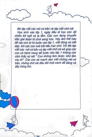 chuẩn bị cho bé vào lớp 1 - bé tập viết chữ cái (4-6 tuổi)