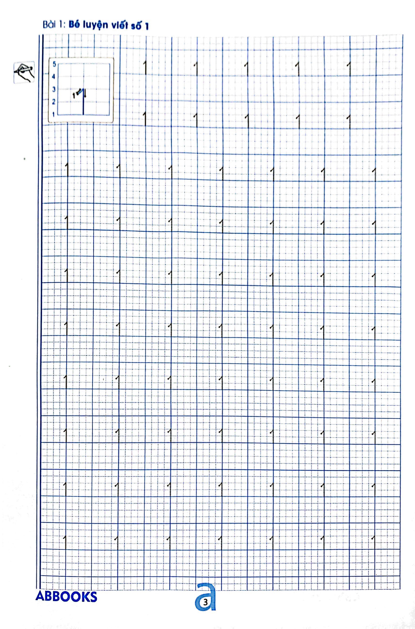 chuẩn bị cho bé vào lớp 1 - dành cho bé 4-5 tuổi - tập viết chữ số