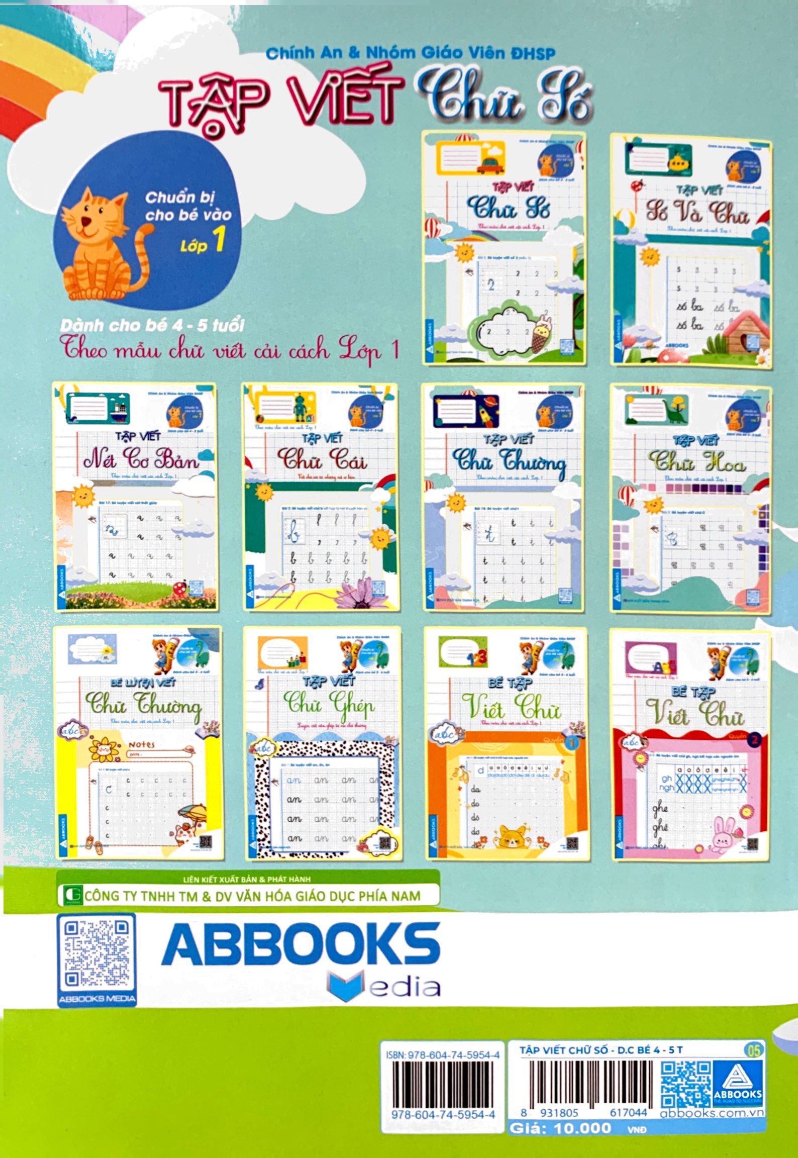 chuẩn bị cho bé vào lớp 1 - dành cho bé 4-5 tuổi - tập viết chữ số