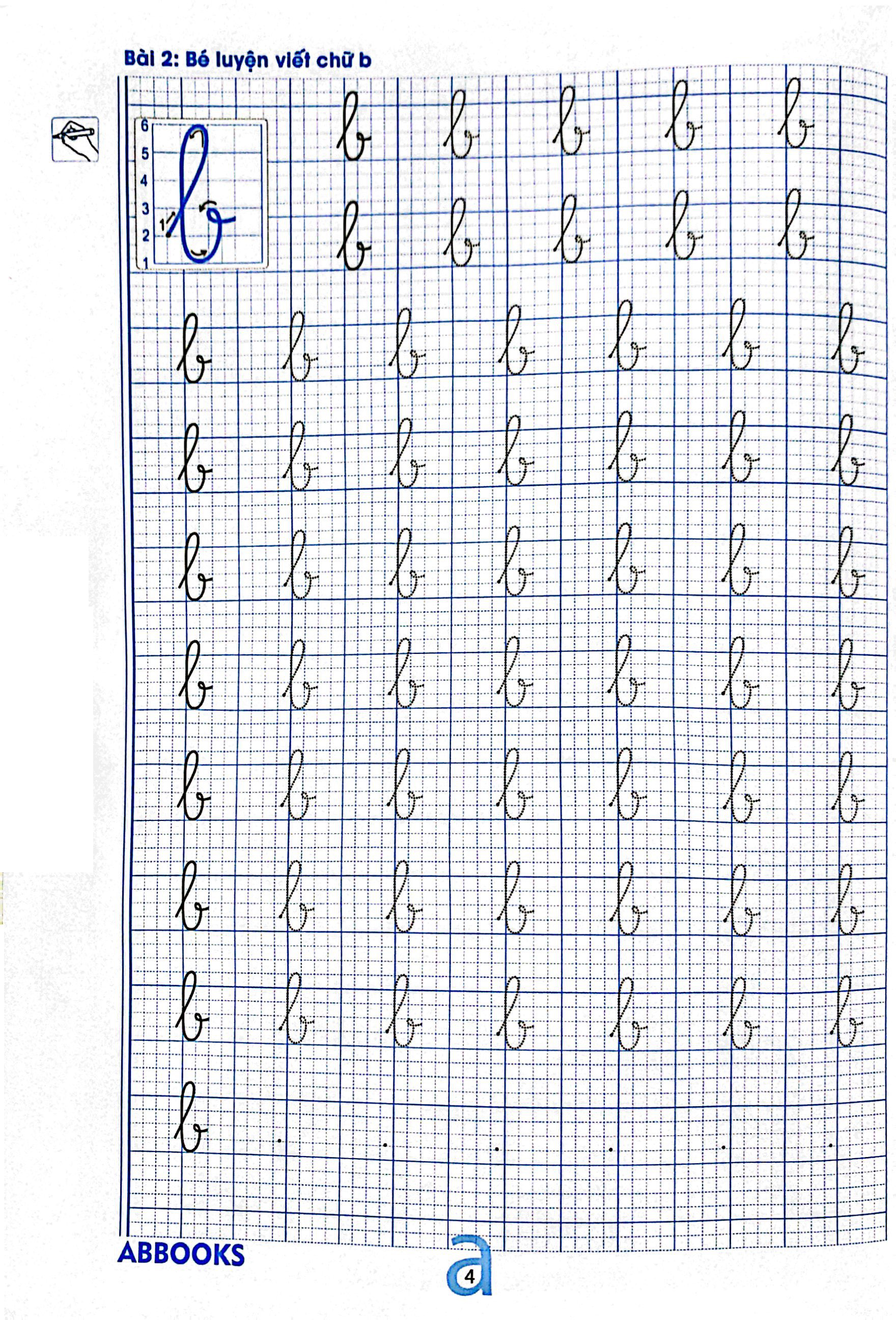 chuẩn bị cho bé vào lớp 1 - dành cho bé 4-5 tuổi - tập viết chữ thường