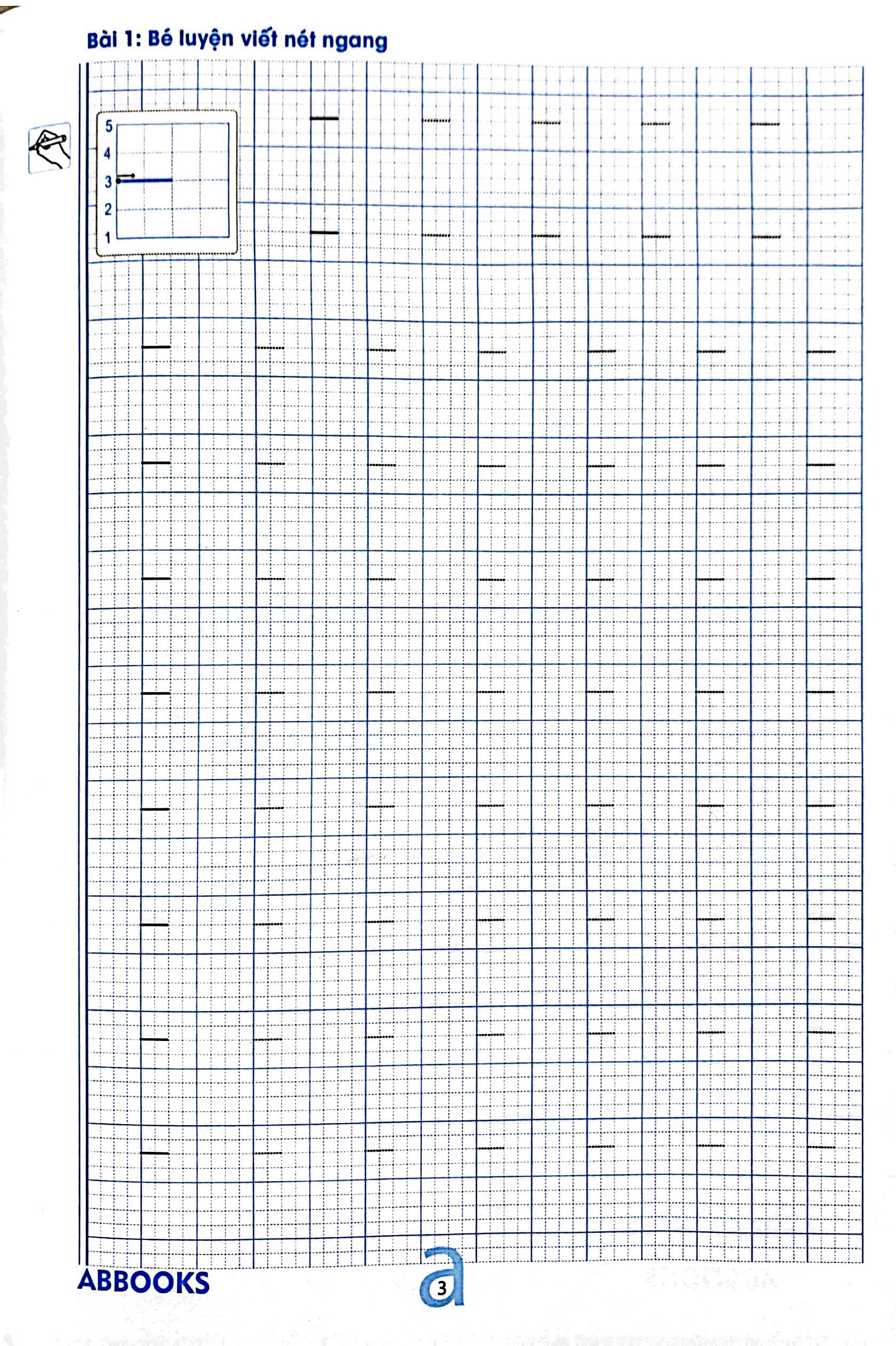 chuẩn bị cho bé vào lớp 1 - dành cho bé 4-5 tuổi - tập viết nét cơ bản