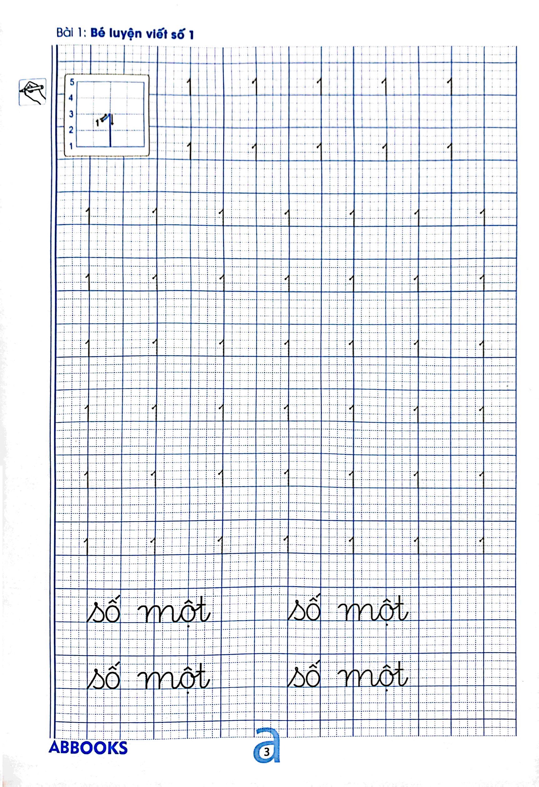 chuẩn bị cho bé vào lớp 1 - dành cho bé 4-5 tuổi - tập viết số và chữ