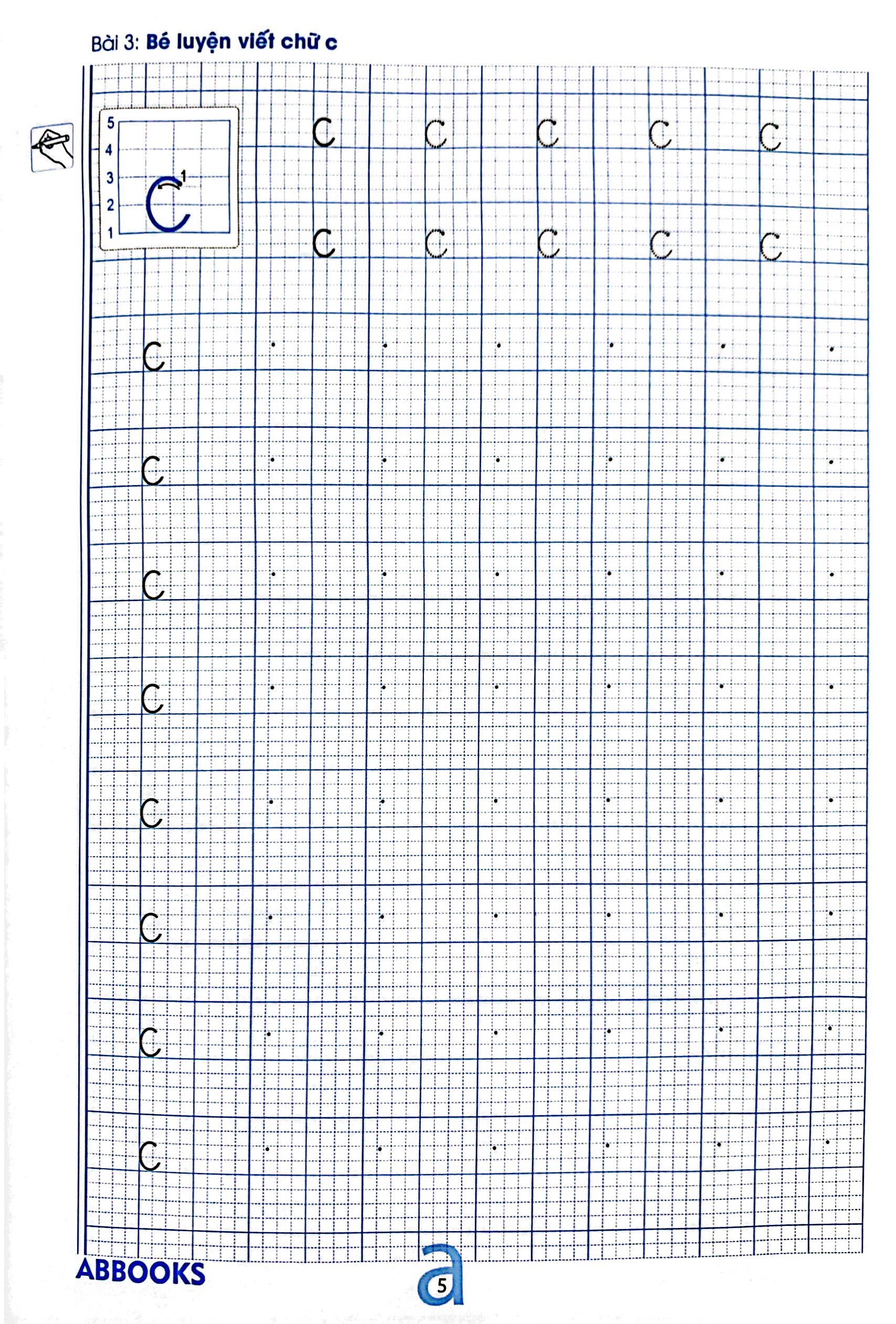 chuẩn bị cho bé vào lớp 1 - dành cho bé 5-6 tuổi - bé luyện viết chữ thường