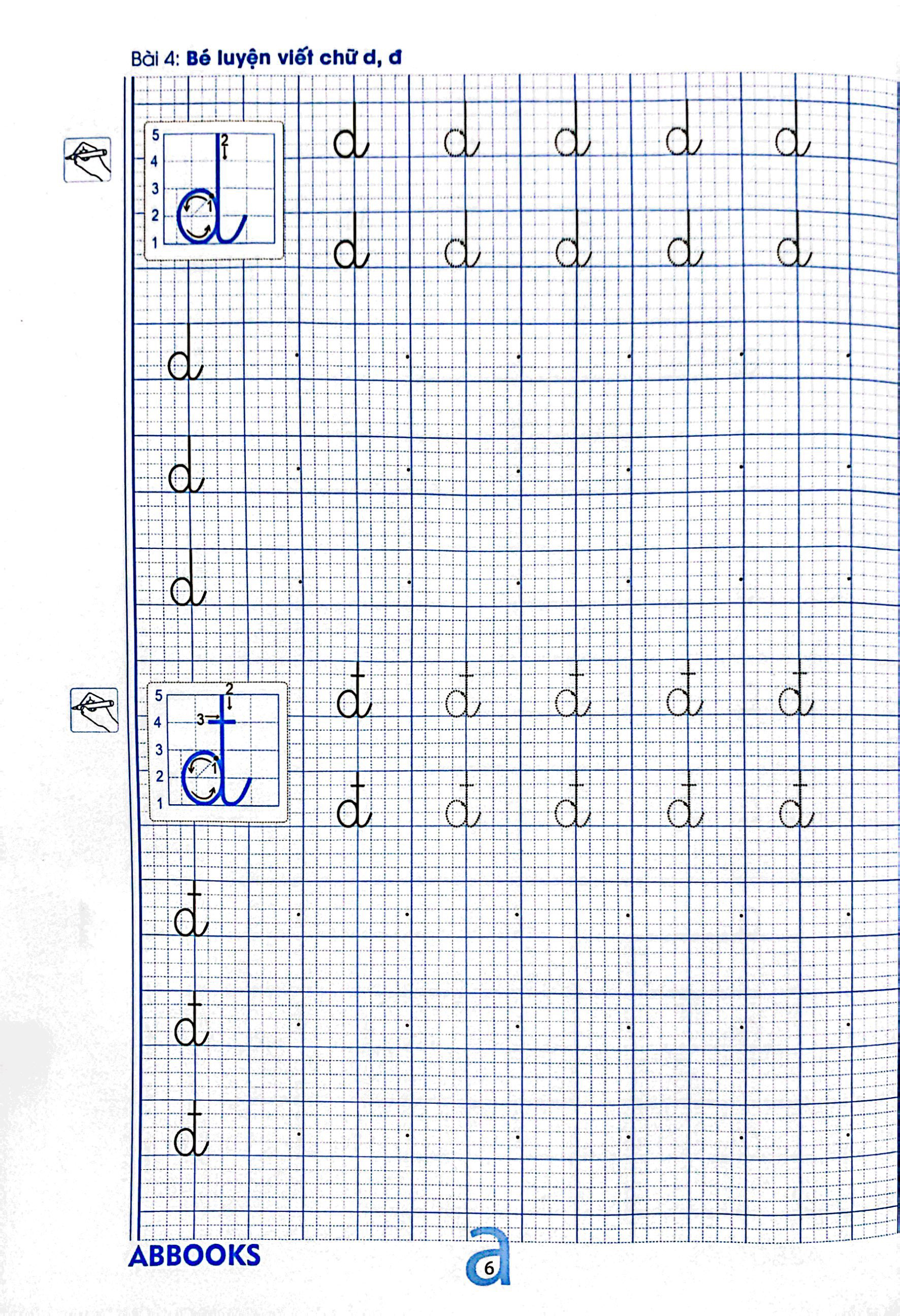 chuẩn bị cho bé vào lớp 1 - dành cho bé 5-6 tuổi - bé luyện viết chữ thường