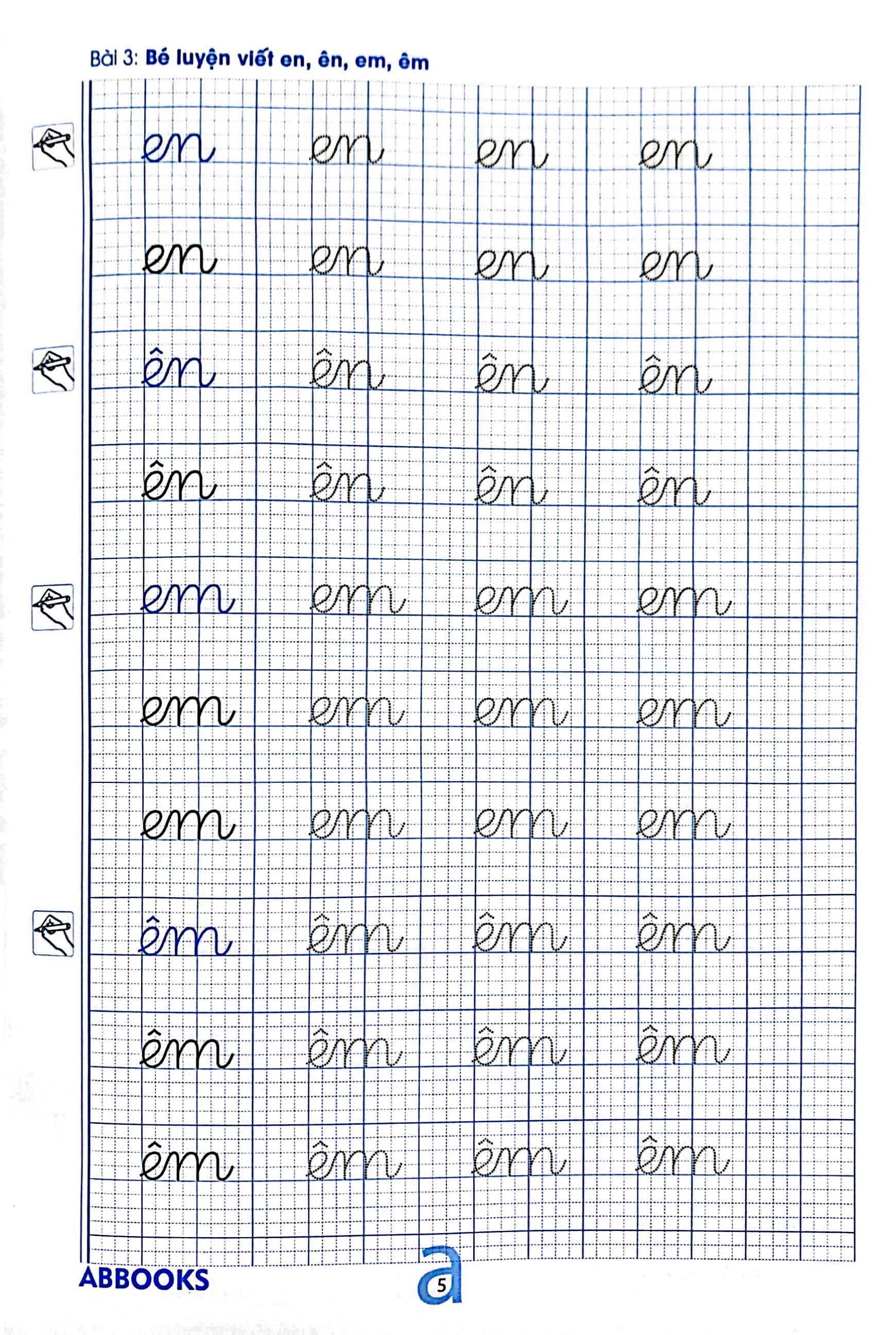 chuẩn bị cho bé vào lớp 1 - dành cho bé 5-6 tuổi - chữ ghép