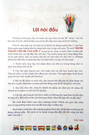 chuẩn bị cho bé vào lớp 1: làm quen chữ cái