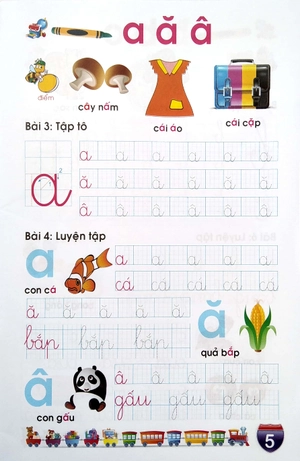 chuẩn bị cho bé vào lớp 1: làm quen chữ cái