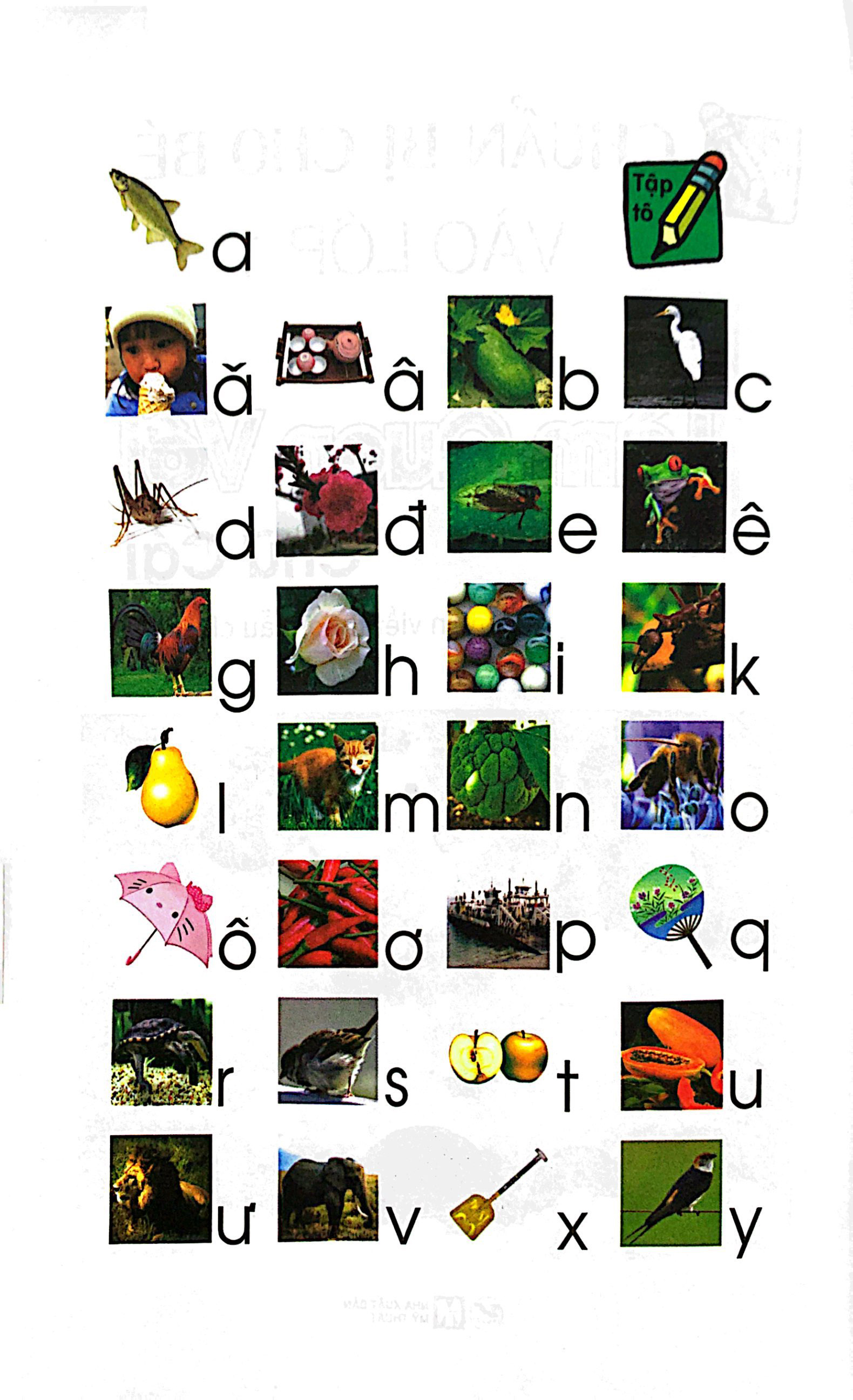 chuẩn bị cho bé vào lớp 1 - làm quen với chữ cái (tái bản)