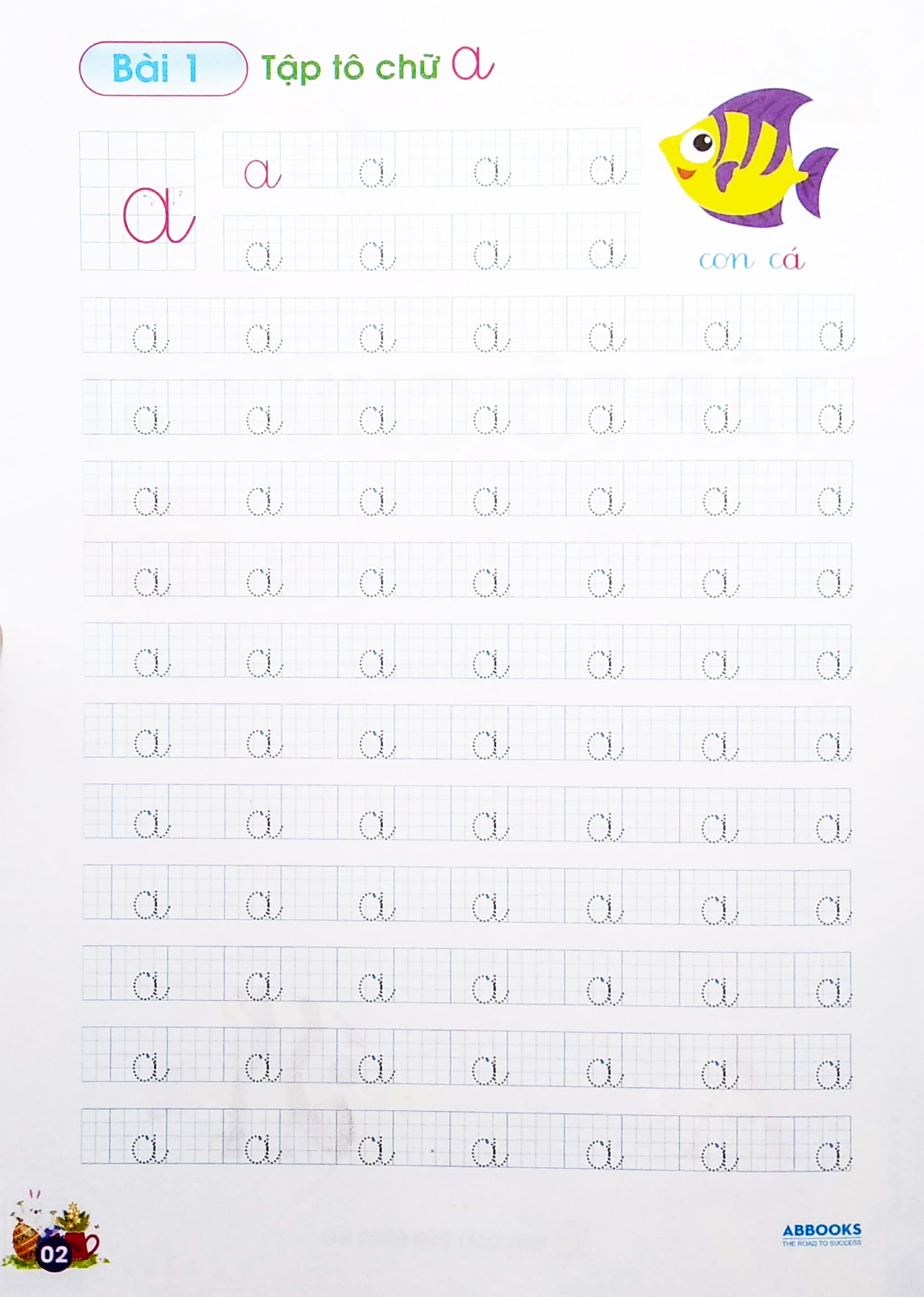 chuẩn bị cho bé vào lớp 1 - tập tô chữ cái - viết thường (dành cho 4-6 tuổi)