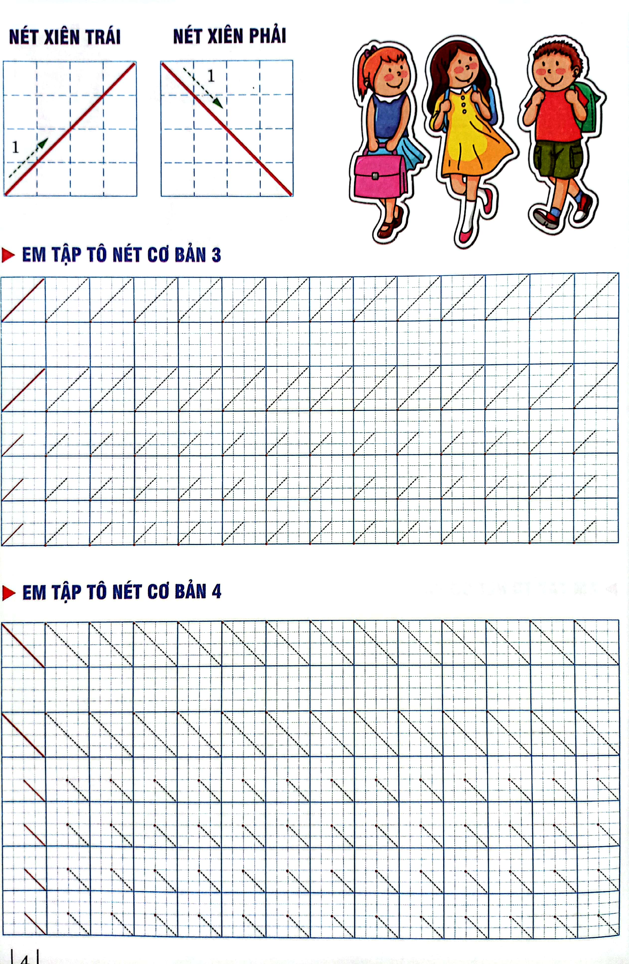 chuẩn bị cho bé vào lớp 1 - tập tô chữ mẫu giáo (cho bé từ 4-5 tuổi)