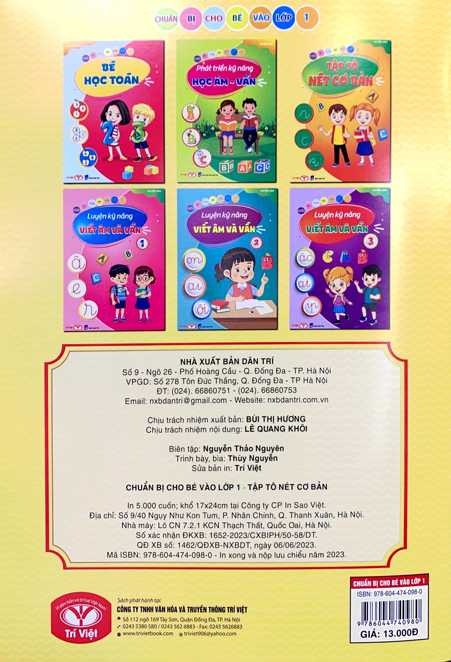 chuẩn bị cho bé vào lớp 1 - tập tô nét cơ bản