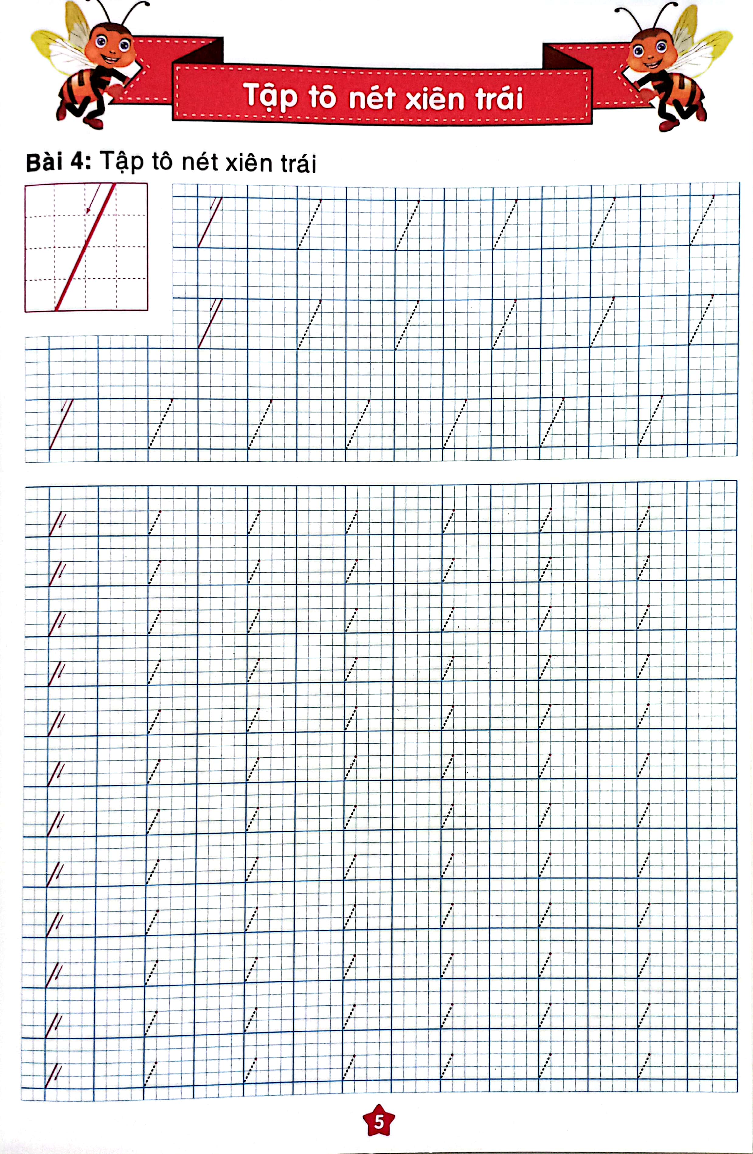 chuẩn bị cho bé vào lớp 1 - tập tô nét cơ bản (cho bé từ 4-5 tuổi)
