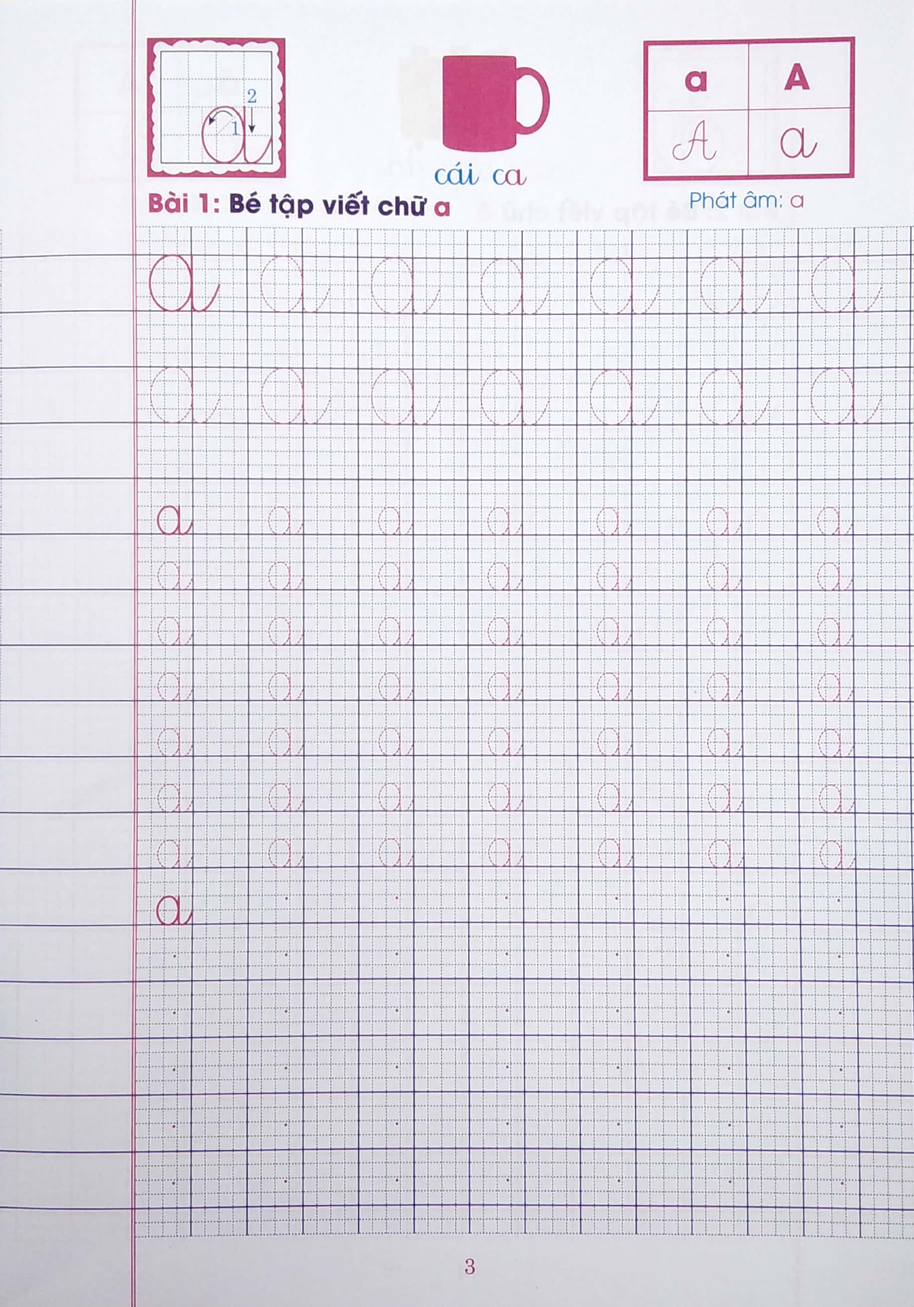 chuẩn bị cho bé vào lớp 1 - tập viết chữ cái (tái bản)