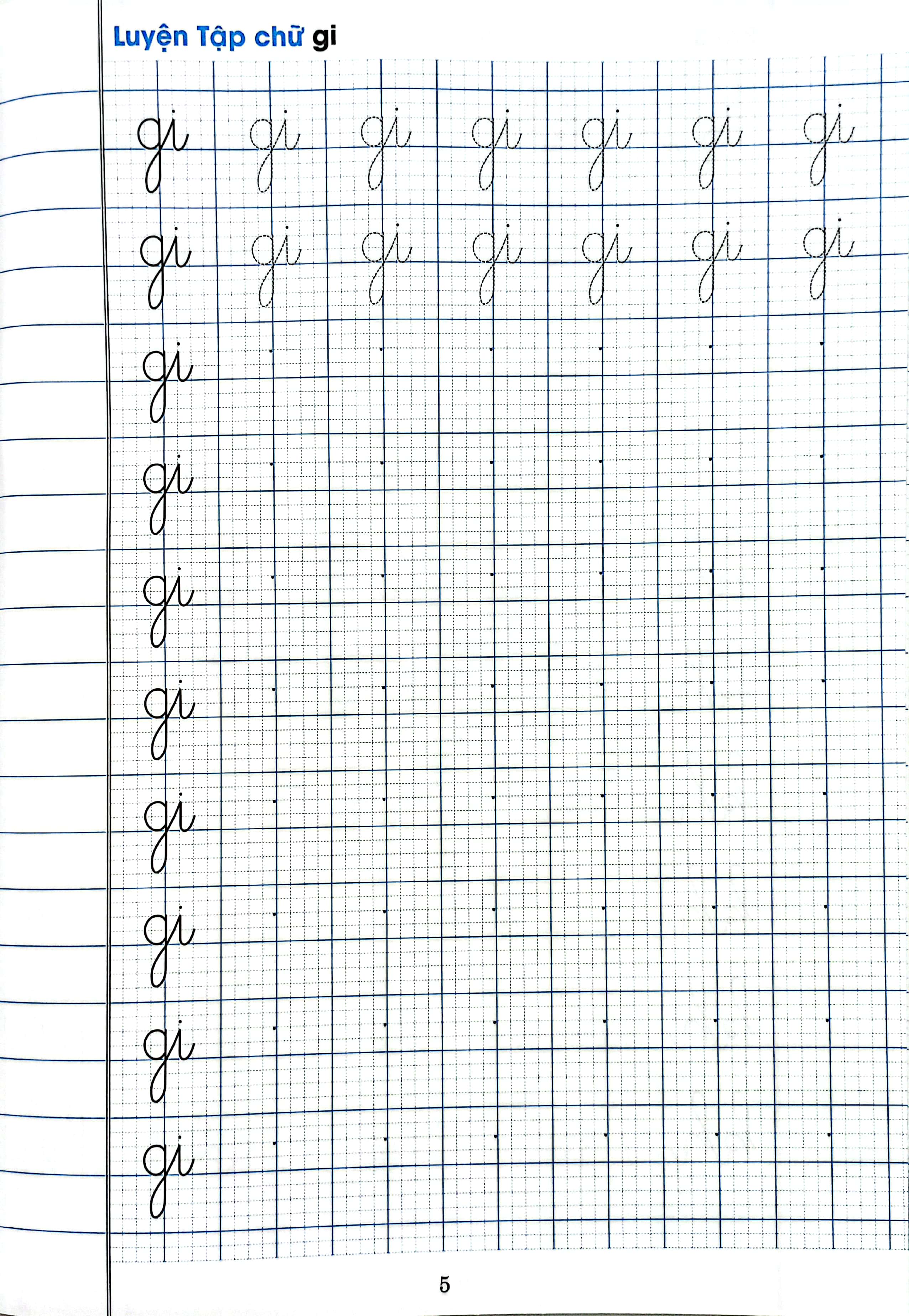 chuẩn bị cho bé vào lớp 1 - tập viết chữ ghép (dành cho bé từ 5-6 tuổi) (tái bản 2024)